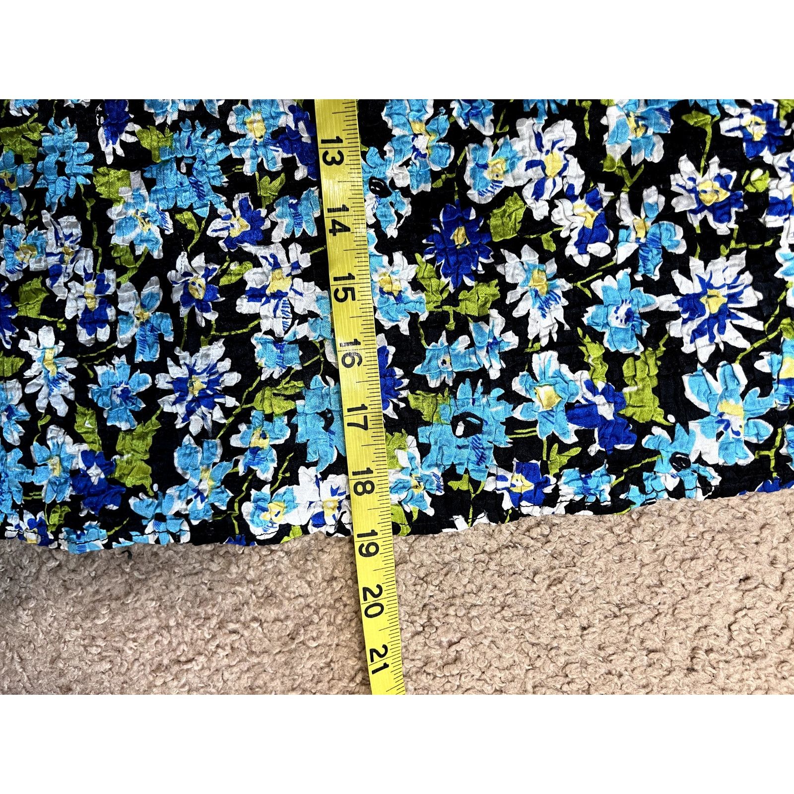 Vintage Blue and Green Floral Casual Corner Y2K Tank Top M Size M / US 6-8 / IT 42-44 - 4 Thumbnail