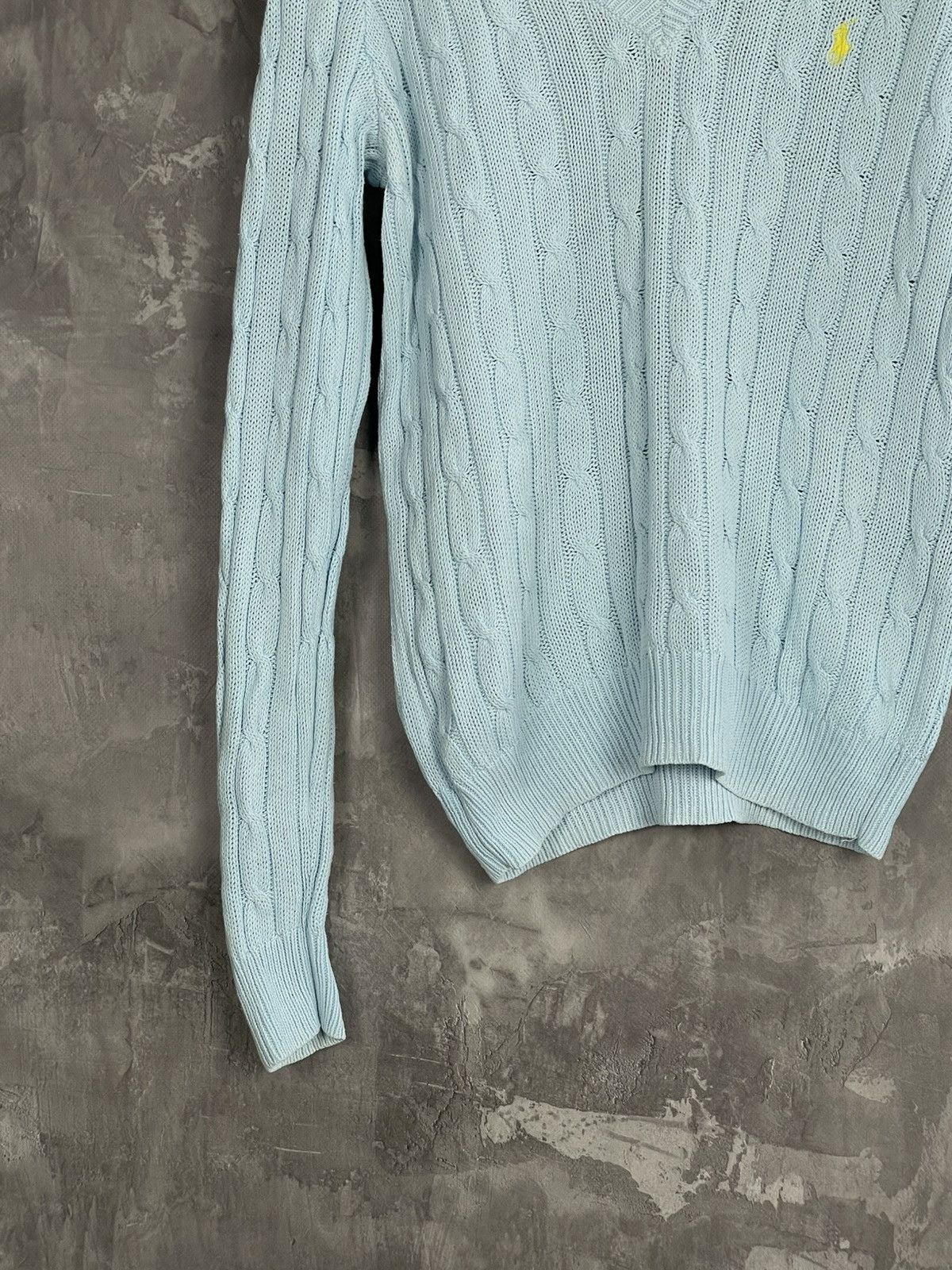 Polo Ralph Lauren × Vintage Vintage Polo Ralph Lauren V-Neck Knit Sweater Luxury Hype Size M / US 6-8 / IT 42-44 - 5 Thumbnail