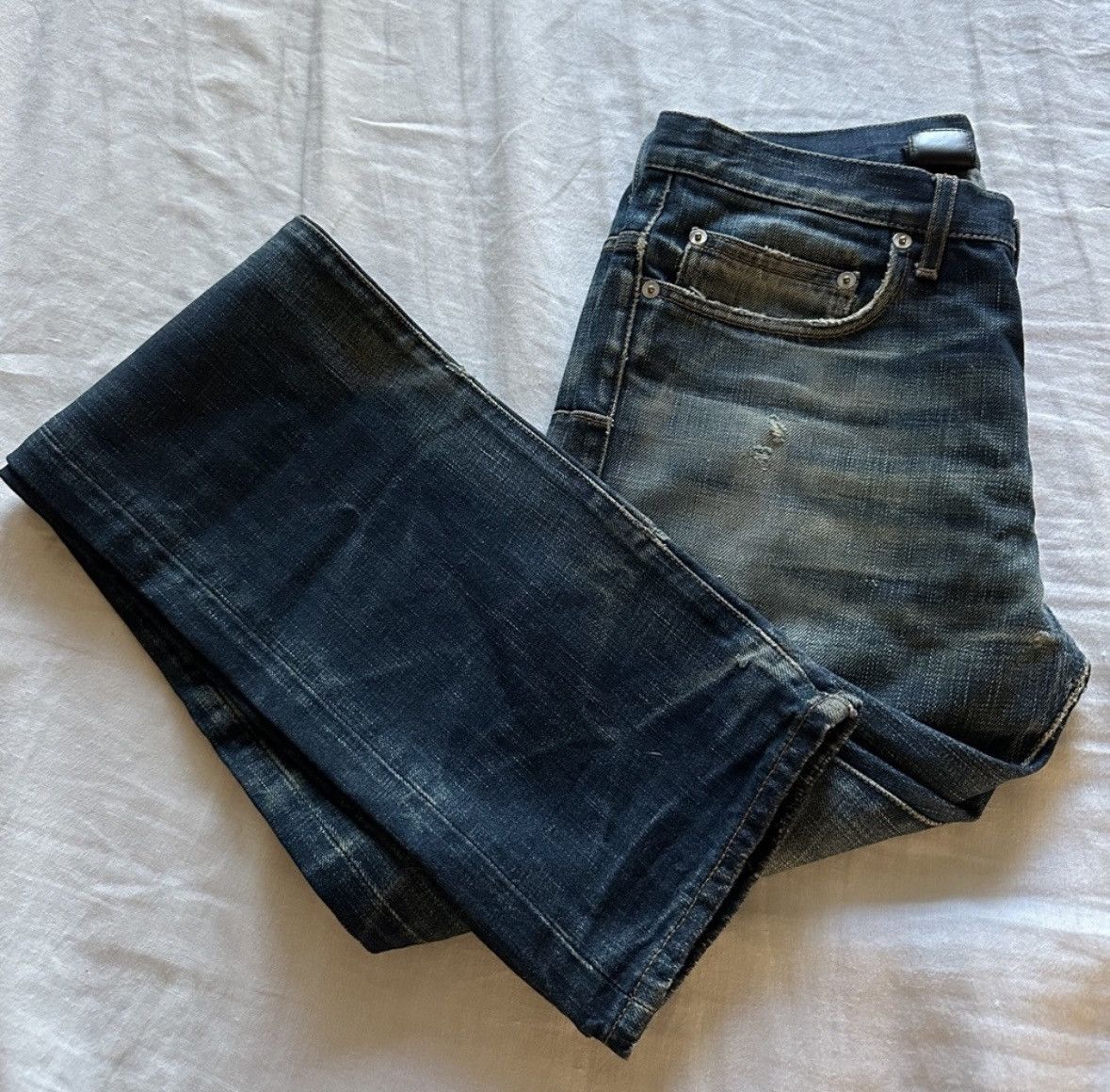 image of Dior Homme Heidi Slimane Denim -Dust Wash in Blue, Men's (Size 29)