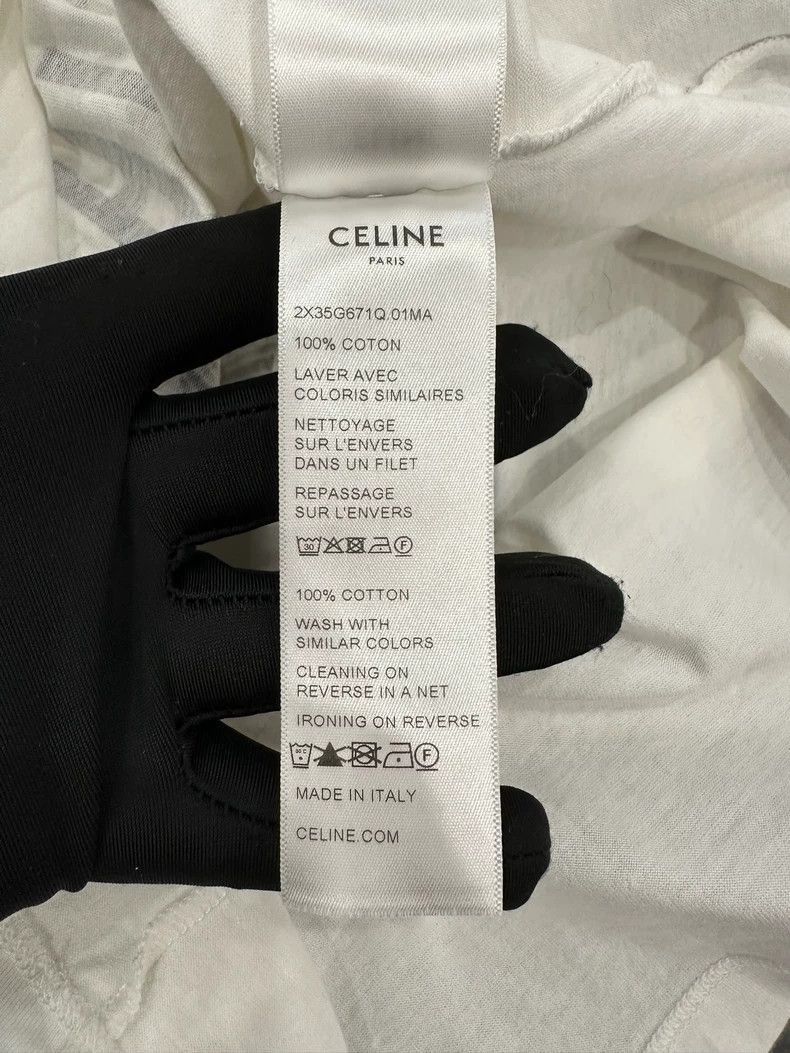 Celine Celine White and Navy Anchor Short Sleeve Tee Size US S / EU 44-46 / 1 - 6 Thumbnail