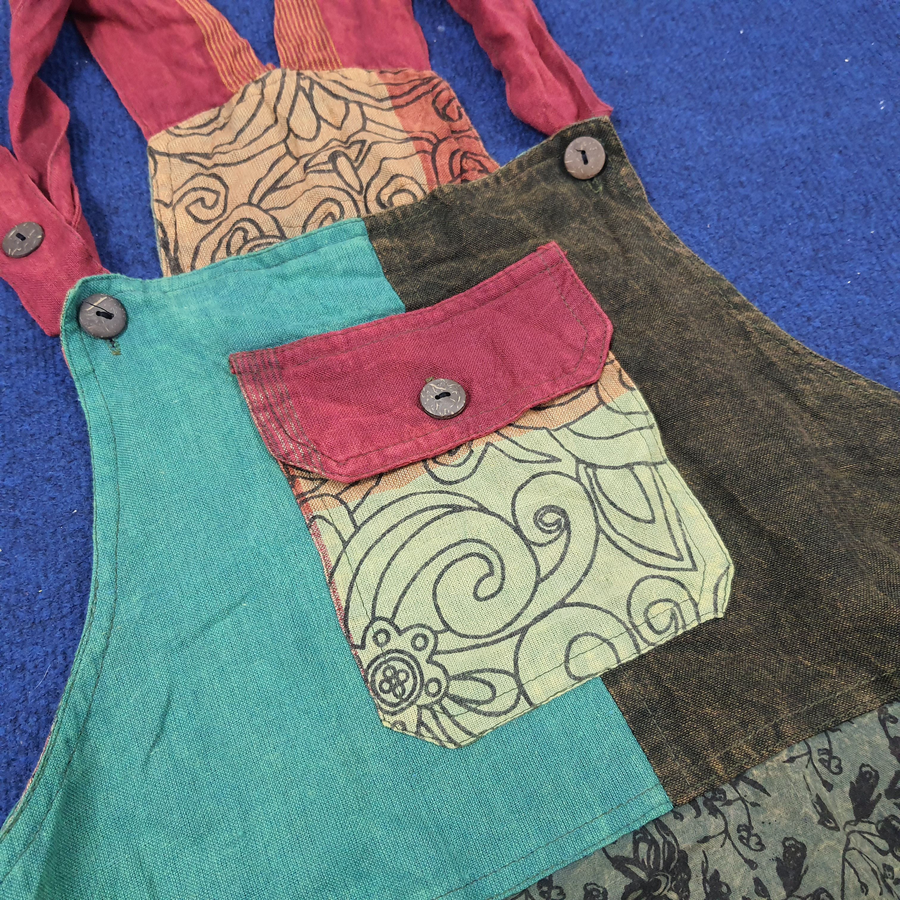 Japanese Brand × Vintage Vintage Streetwear Patchwork Style Design Overall Size US 38 / EU 54 - 6 Thumbnail