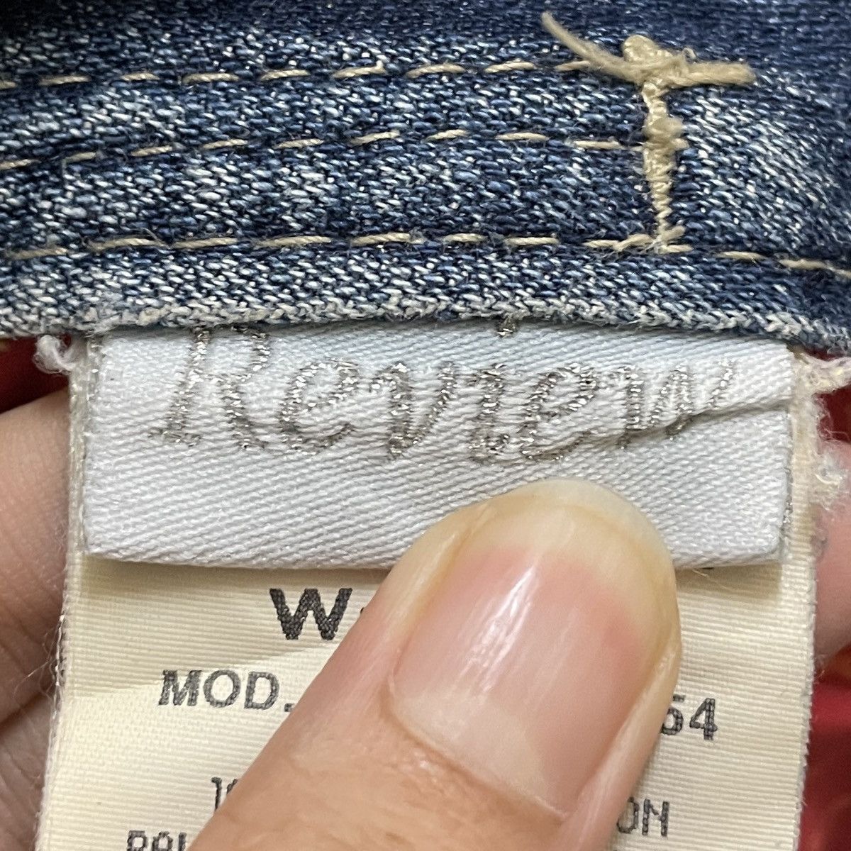 Japanese Brand Rare Vintage Japanese Brand Red Pepper Flared Jeans 1990s Size US 27 - 9 Thumbnail