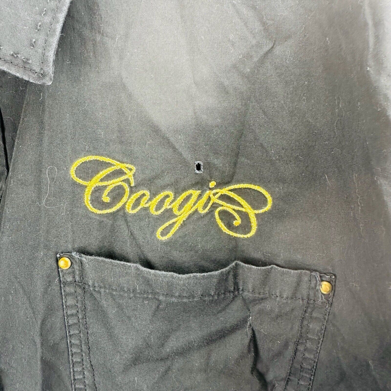 Coogi Coogi Shirt Mens XXL Black Embroidered Spell Out Hip Hop Y2K Size US XXL / EU 58 / 5 - 4 Thumbnail