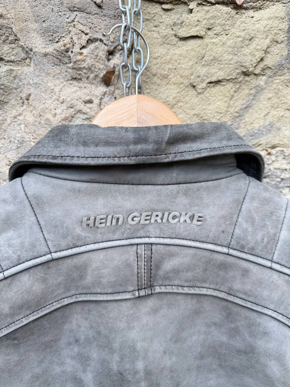 Hein Gericke Hein Gericke Distressed Moto Leather Biker Jacket Cafe Racer Size US L / EU 52-54 / 3 - 11 Thumbnail
