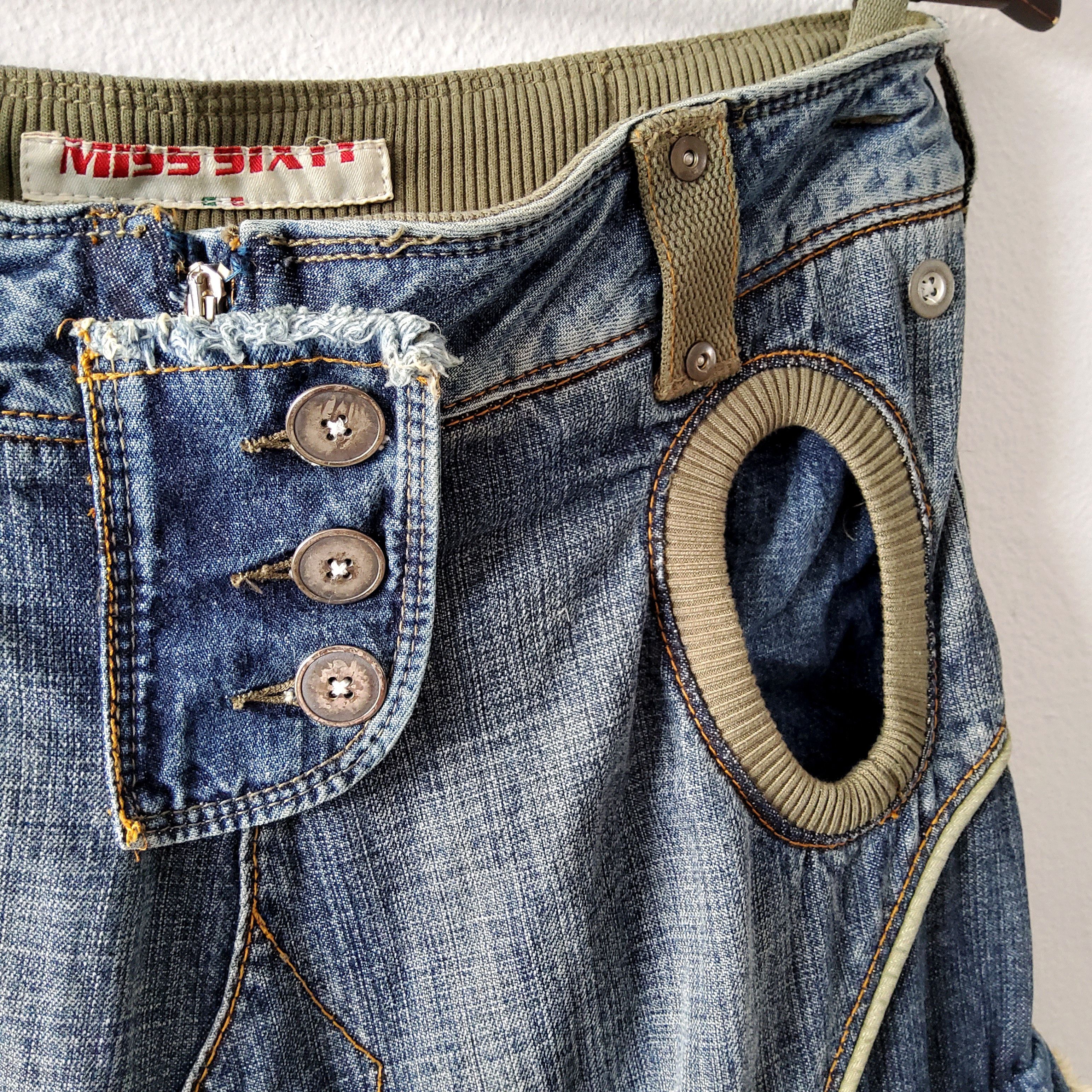 Miss Sixty Miss Sixty vintage y2k grunge cargo low rise denim skirt Size 32" / US 10 / IT 46 - 6 Thumbnail