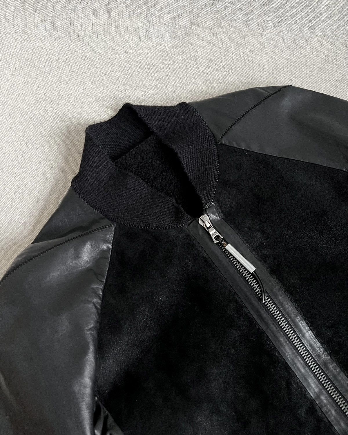 Isaac Sellam Experience Isaac Sellam Longline Scar Stitch Shearling Bomber Size S / US 4 / IT 40 - 5 Thumbnail