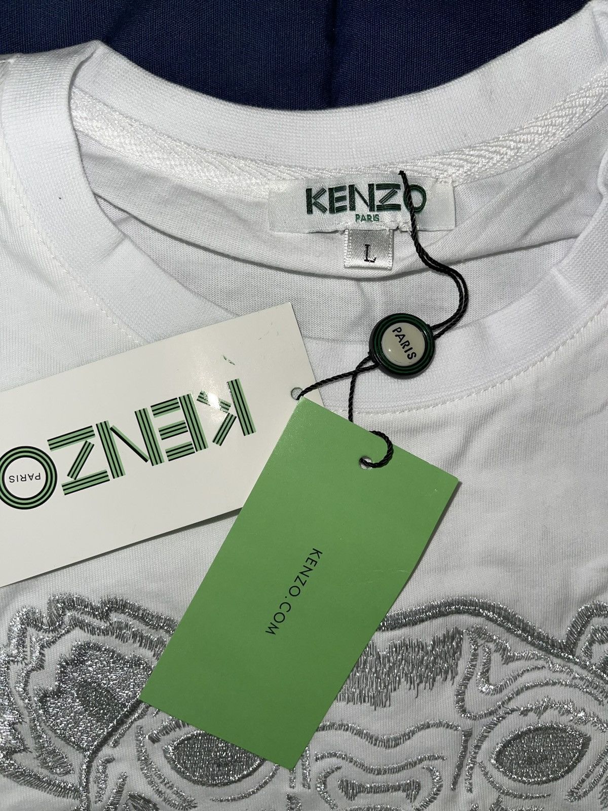 Kenzo Kenzo T-shirt - Silver Tiger Size US L / EU 52-54 / 3 - 4 Thumbnail