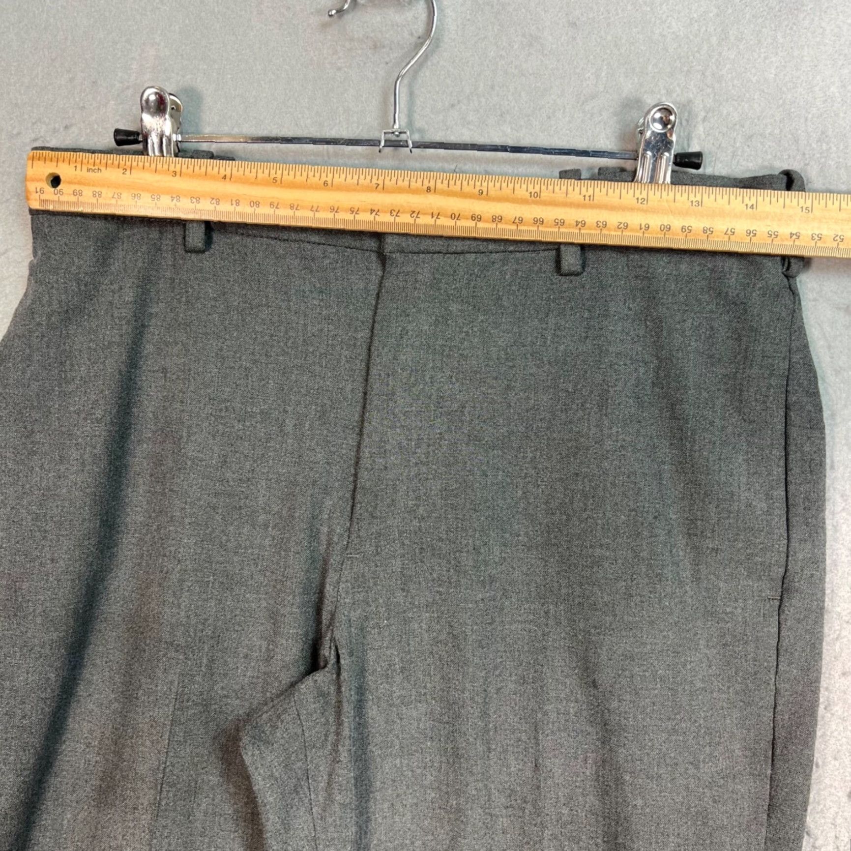 Uniqlo Uniqlo Slim Dress Pants Men's 27-30 29 In Gray Polyester Blend Flat Front Tapered Size US 29 - 4 Thumbnail