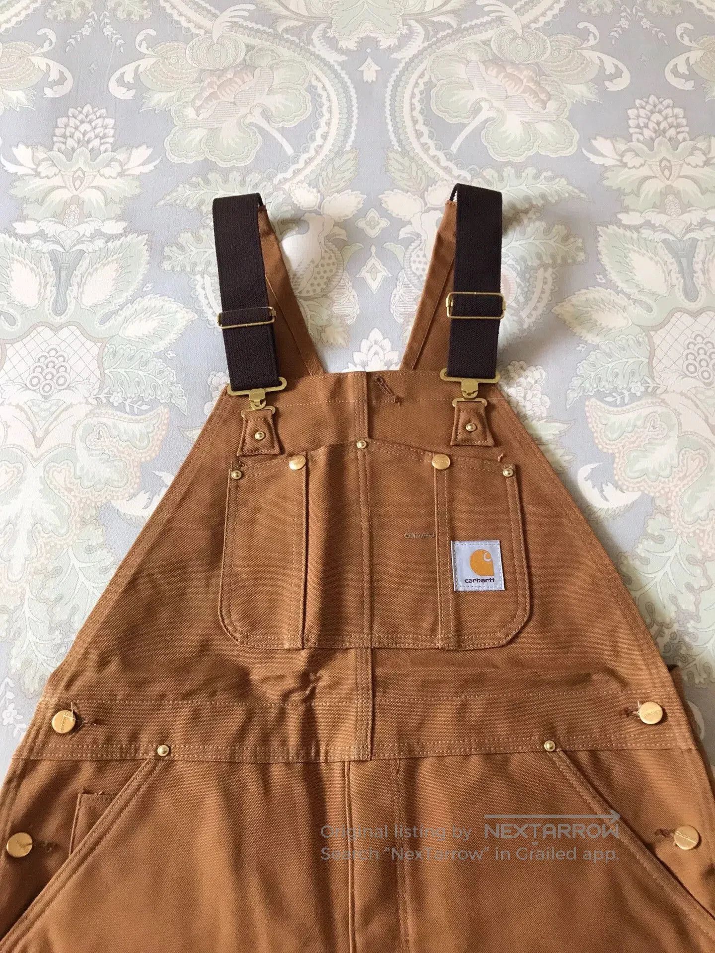 Carhartt Carhartt R02 BRN W38L30 Bib Overalls. Size US 38 / EU 54 - 1 Thumbnail