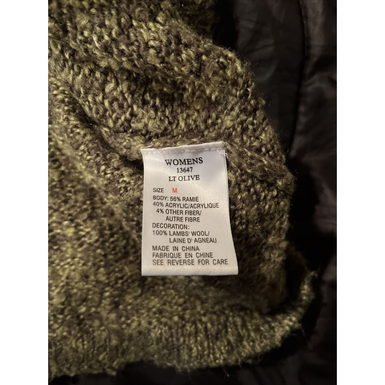 Woolrich Woolen Mills Woolrich VTG Women’s M Olive Green Wool Ramie Blend Sweater Size M / US 6-8 / IT 42-44 - 4 Thumbnail