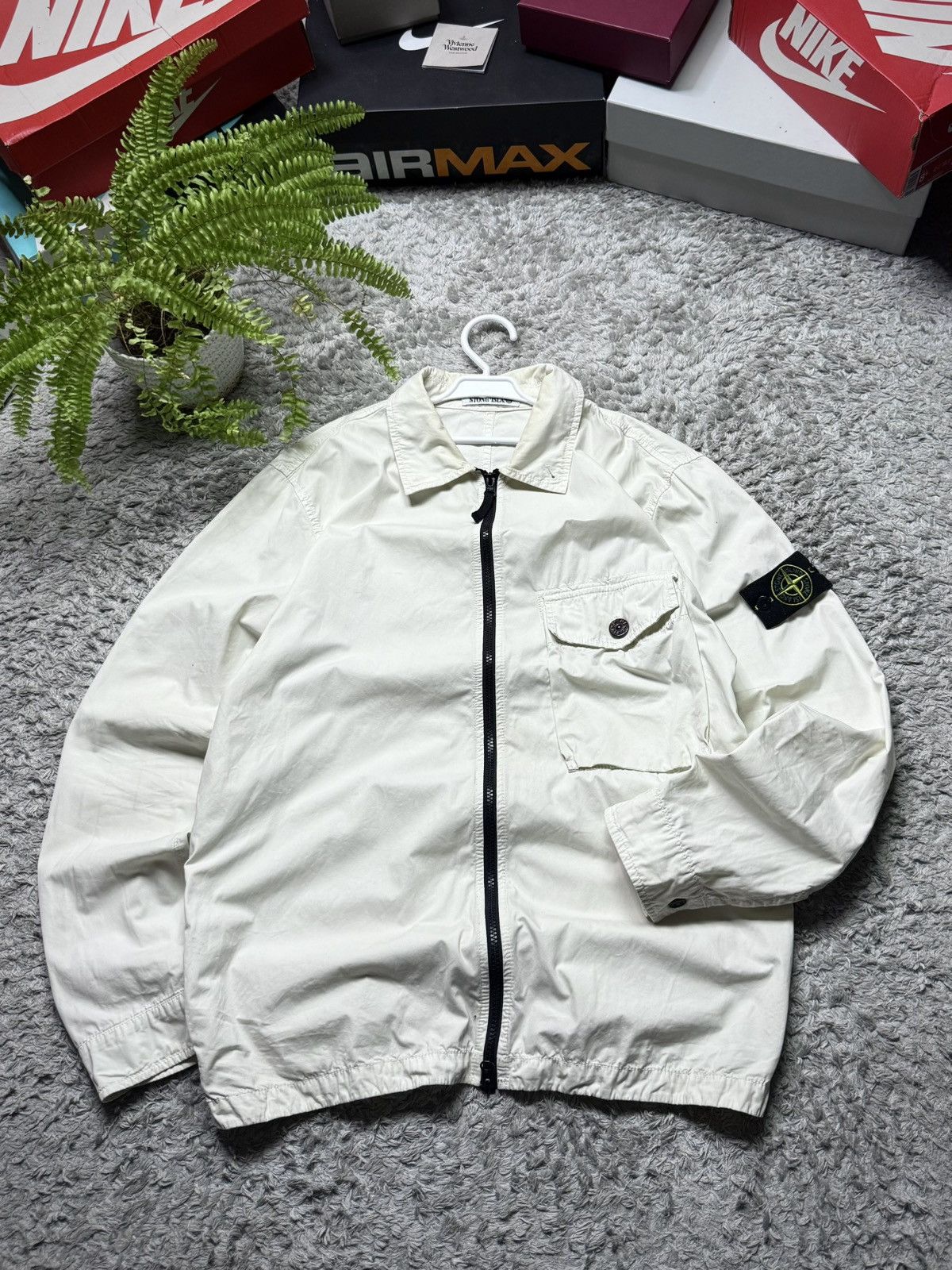 Stone Island Stone Island Jacket Over Shirt Vintage 00s Streetwear Drill Size US L / EU 52-54 / 3 - 2 Thumbnail