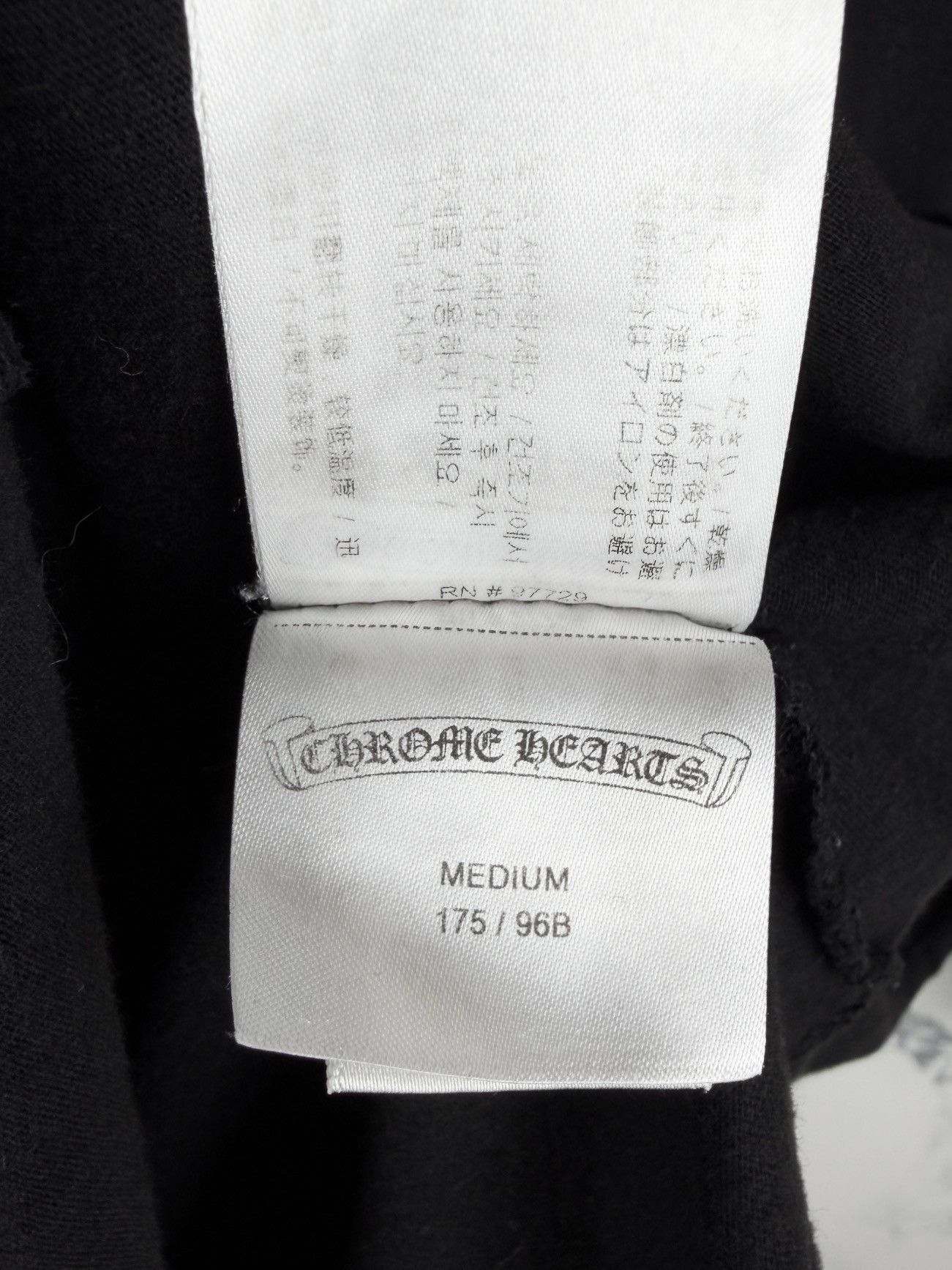 Chrome Hearts Chrome Hearts Vine Dagger Scroll Logo Pocket Tshirt Black Size US M / EU 48-50 / 2 - 12 Thumbnail
