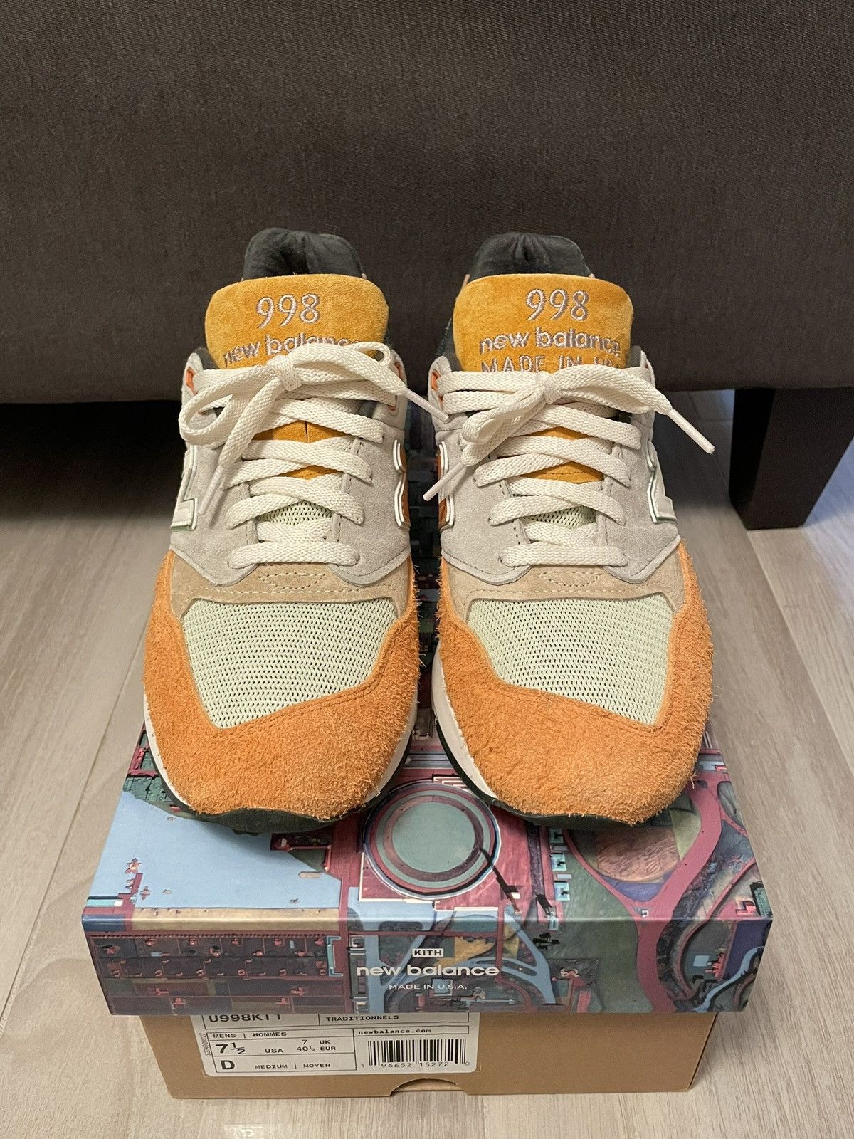 New Balance Kith New Balance 998 'Ronnie Fieg x Frank Lloyd Foundation' Size US 7.5 / EU 40-41 - 2 Thumbnail