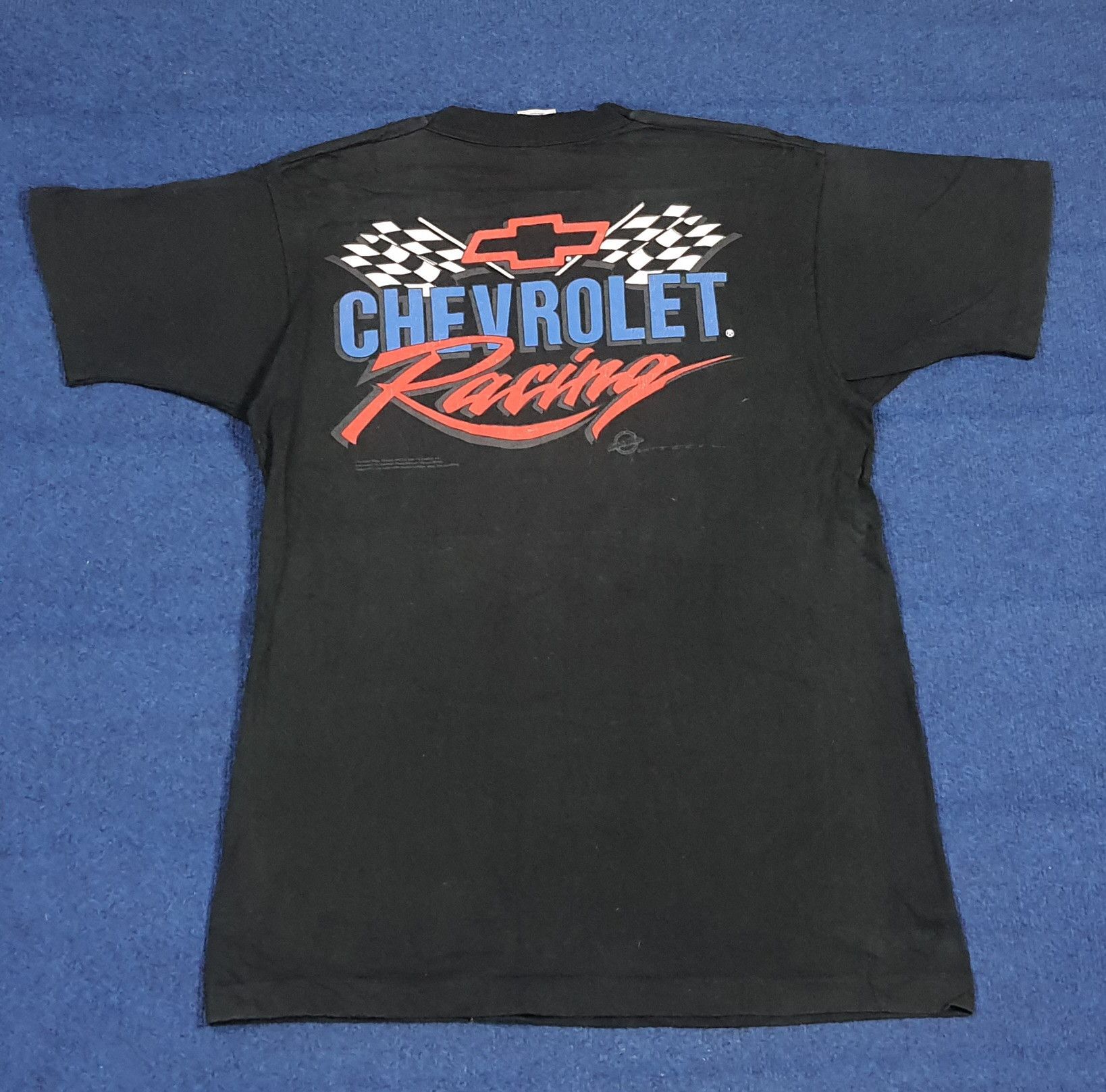 Fruit Of The Loom Vintage 90s Chevrolet Racing Single Stitch Tshirt C285N26 Size US M / EU 48-50 / 2 - 1 Thumbnail