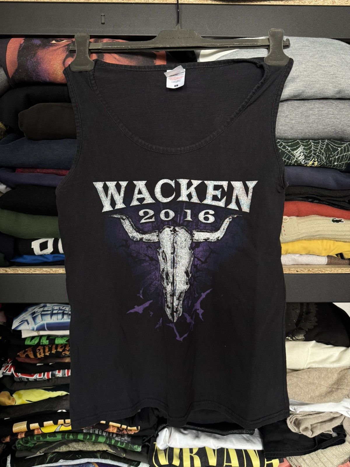 Band Tees × Vintage Vintage metal tank top tee Wacken immortal 2016 tour Size US L / EU 52-54 / 3 - 1 Thumbnail