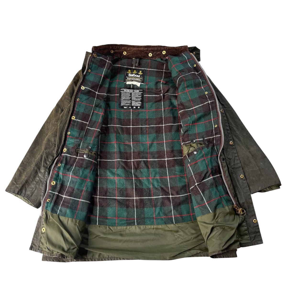 Barbour Vintage Barbour Northumbria Waxed Jacket 3 Crest Size US L / EU 52-54 / 3 - 5 Thumbnail