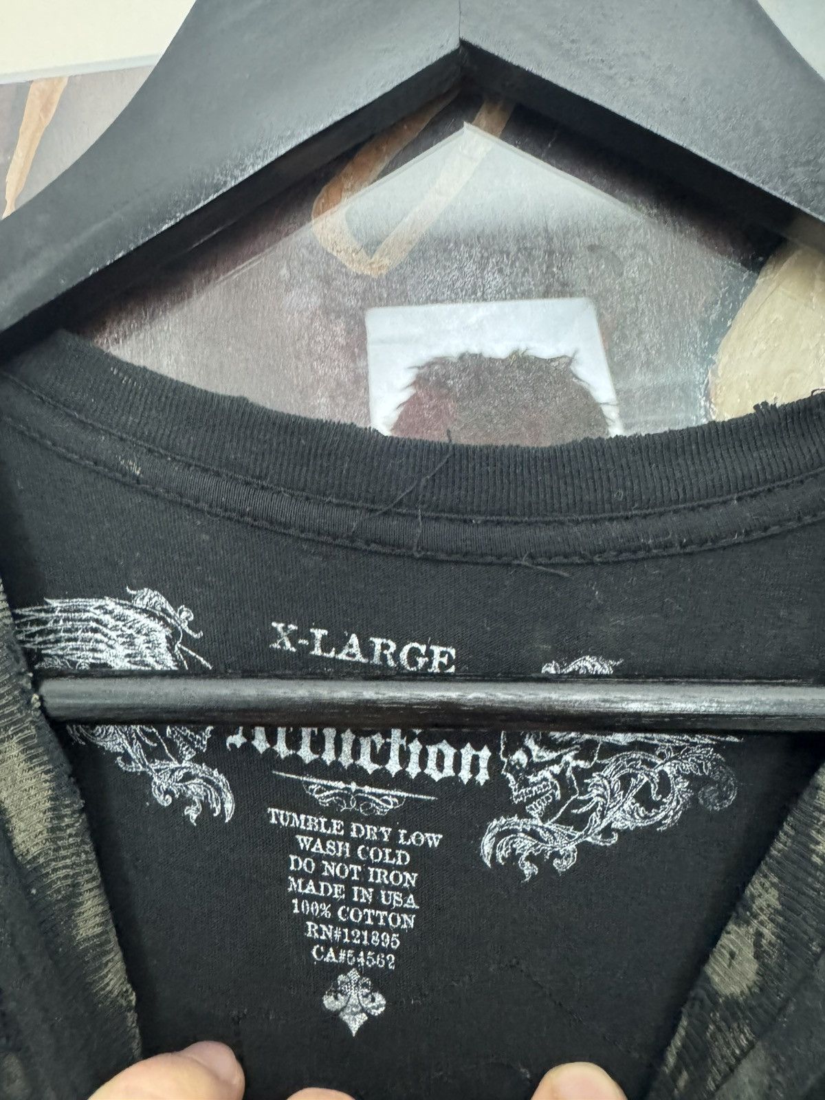 Affliction Rare Affliction Vintage Cross Distressed USA Tee Y2k AOP Size US XL / EU 56 / 4 - 5 Thumbnail