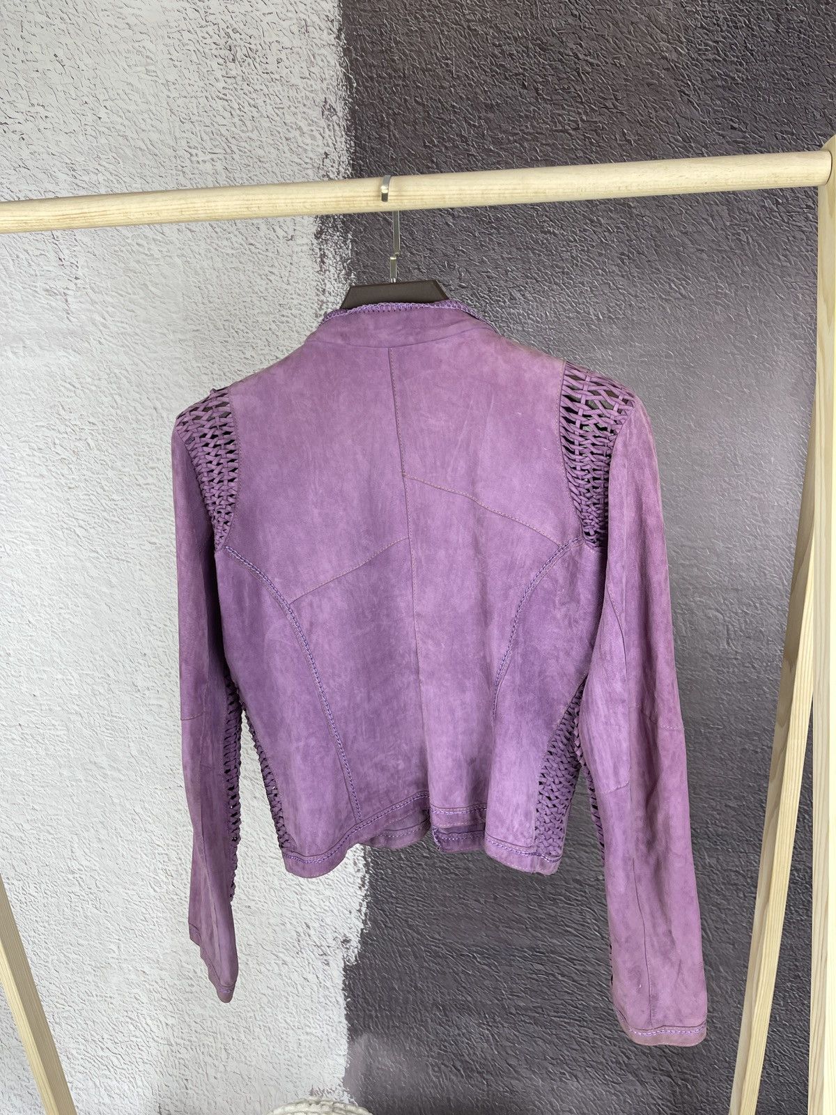 Gimo's Gimo’s leather suede purple jacket size 44 M Size M / US 6-8 / IT 42-44 - 13 Thumbnail