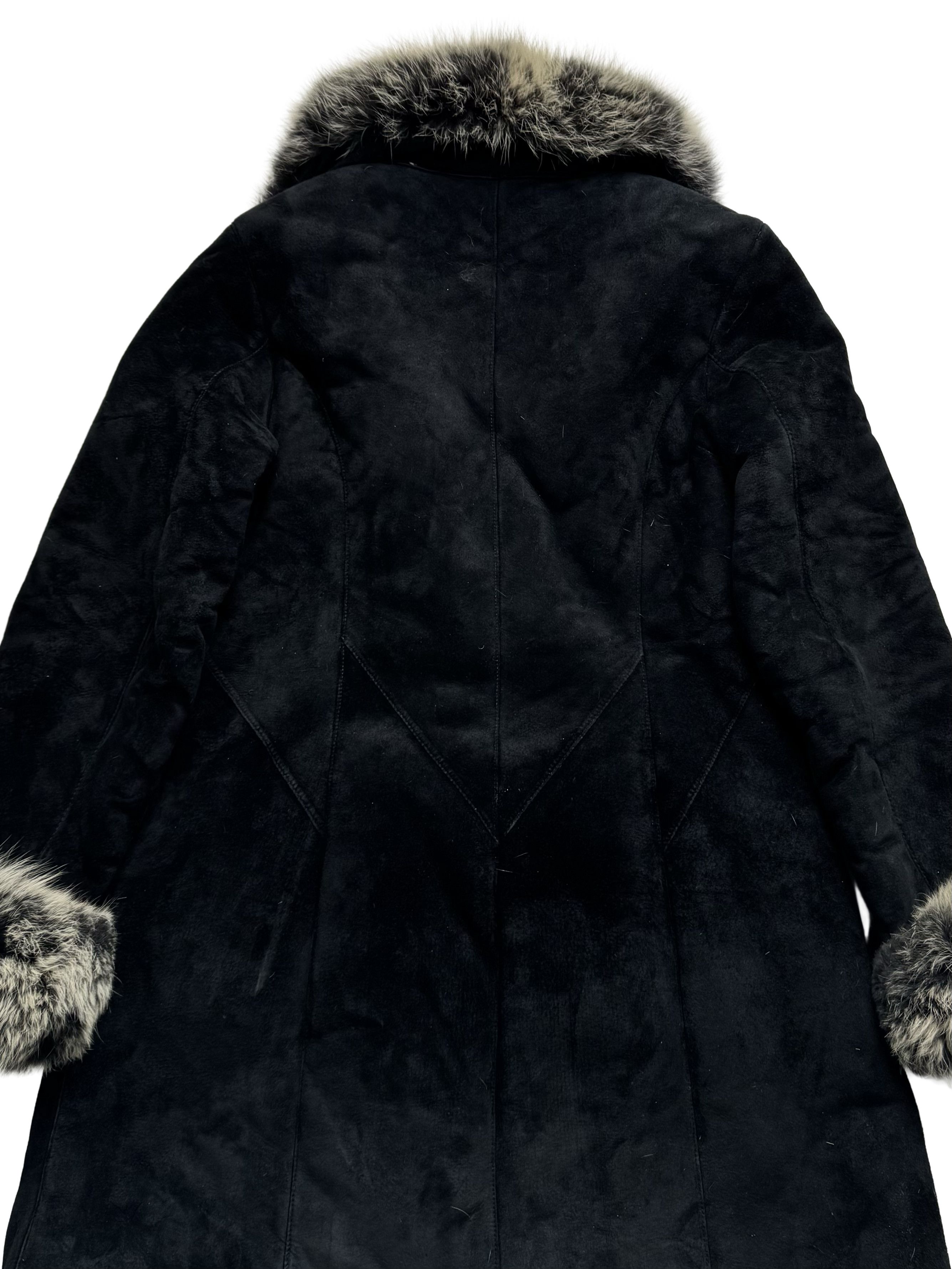 Vintage Vintage Leather Coat With Real Fur Details Size L / US 10 / IT 46 - 13 Thumbnail