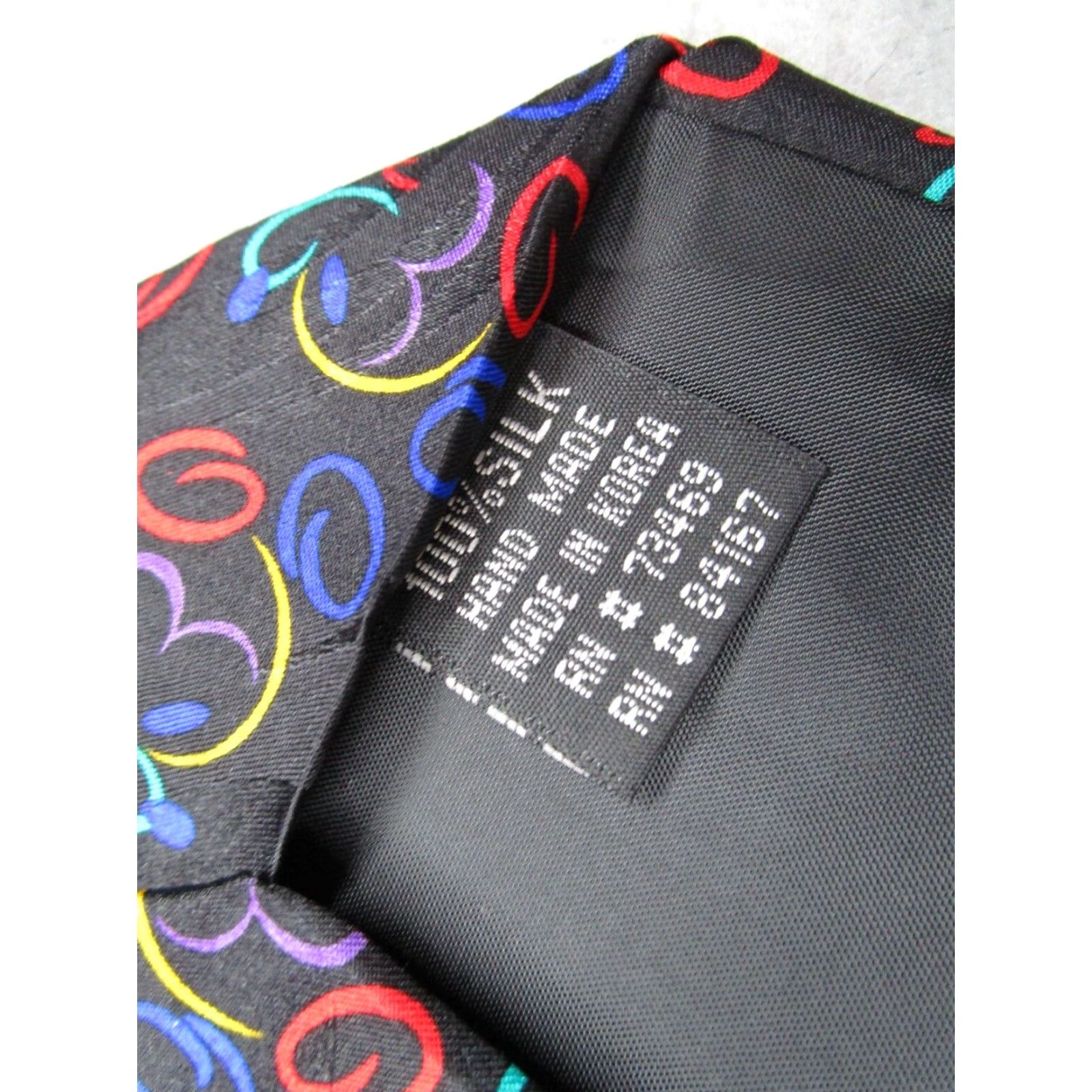 Disney Walt Disney World Mens Classic Neck Tie Black Silk Size ONE SIZE - 3 Thumbnail