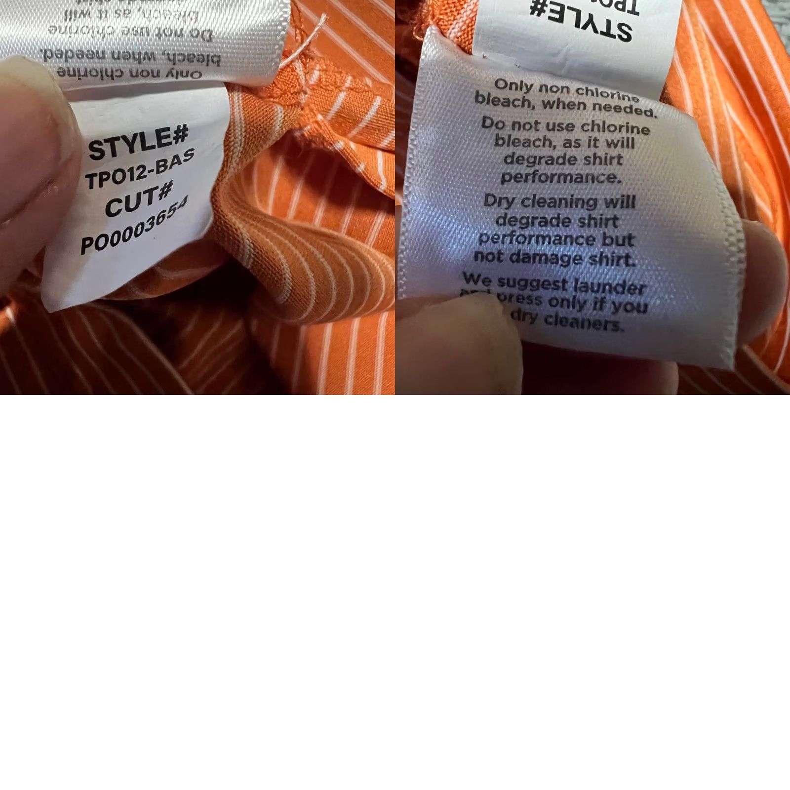 Mizzen+Main Mizzen & Main Polo Shirt Mens XL Orange Striped Short Sleeve Golf Performance Size US XL / EU 56 / 4 - 8 Thumbnail