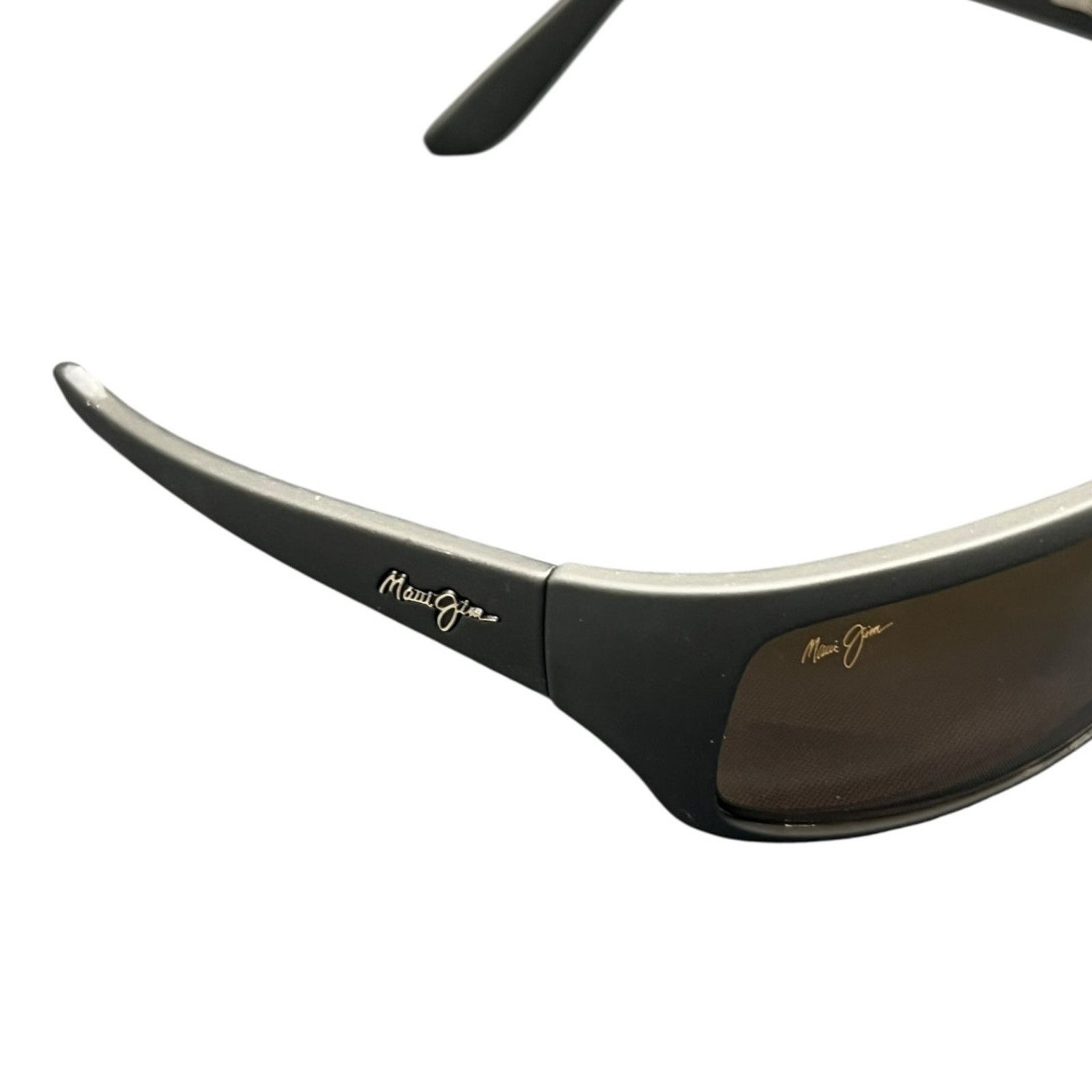 Maui Jim Maui Jim Pe'ahi Polarized Wrap Sunglasses Matte Black Size ONE SIZE - 6 Thumbnail