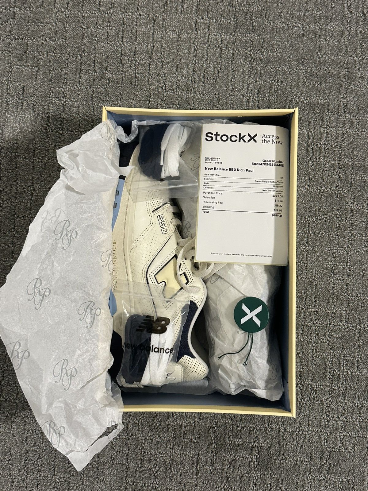 New Balance New Balance 550 X Rich Paul Size US 9.5 / EU 42-43 - 2 Thumbnail