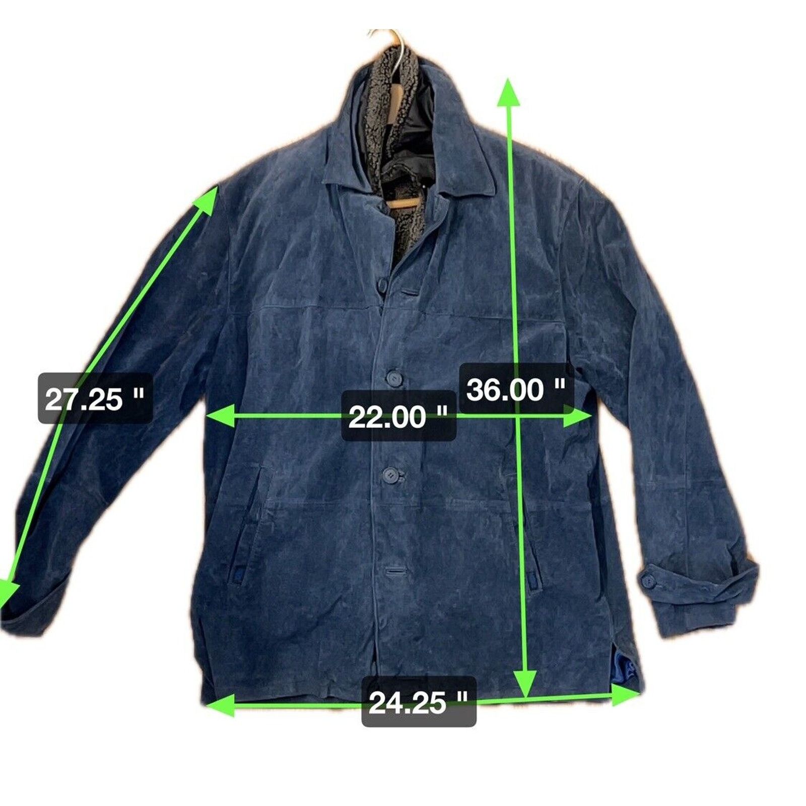 Other HBO Max Series Blue Suede Fleece Lined Coat Mens Size 2XL Size US XXL / EU 58 / 5 - 14 Thumbnail