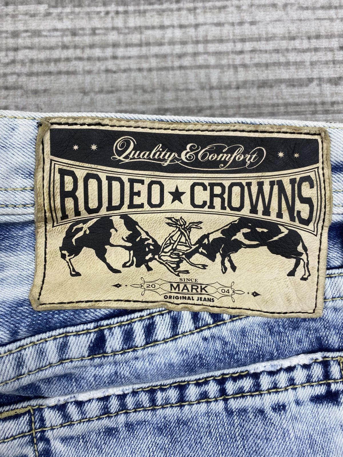 If Six Was Nine × Japanese Brand × Vintage Vintage Rodeo Crown Wash Blue Jeans Pants Size US 31 - 20 Thumbnail