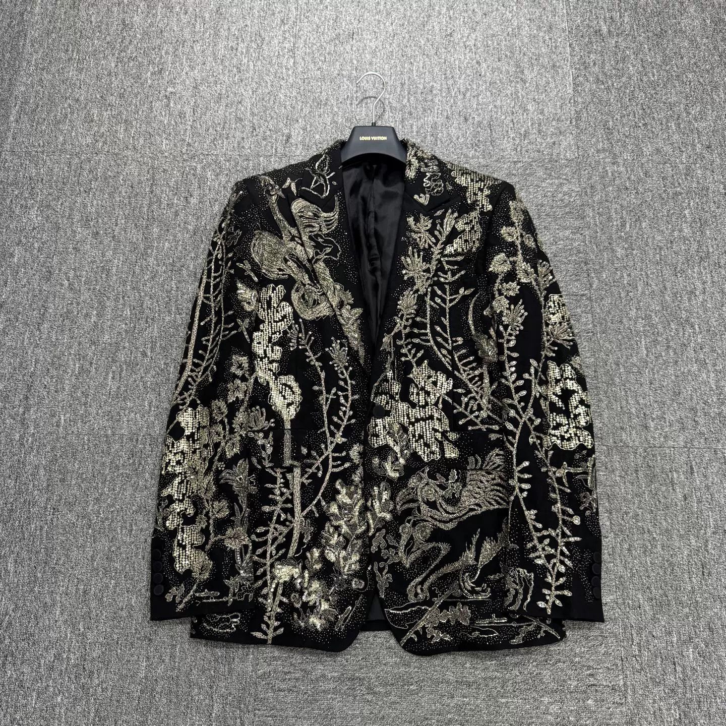 Alexander McQueen Alexander McQueen Couture Beaded Floral Wool Blazer Size US M / EU 48-50 / 2 - 1 Thumbnail