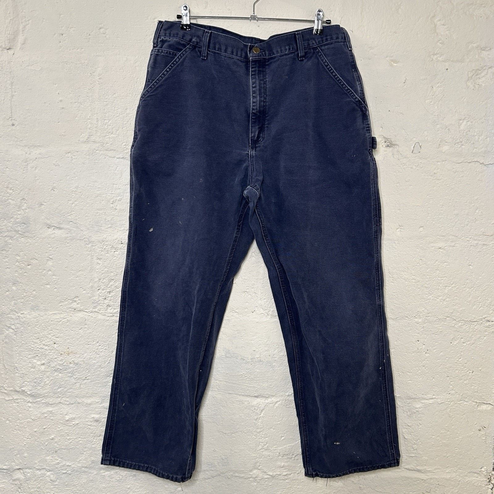 Carhartt Vintage Carhartt Dungaree Fit Work Pants “Midnight Navy” B11 Size US 38 / EU 54 - 1 Thumbnail