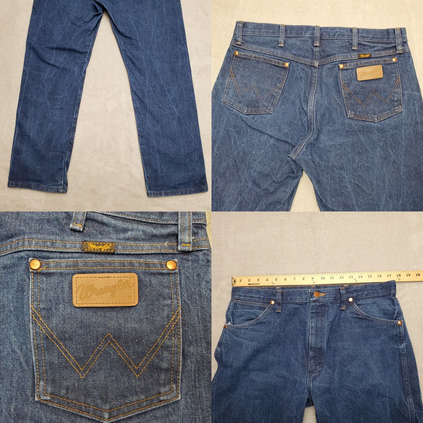 Wrangler VINTAGE Wrangler Jeans Men 36x30 Blue Denim Pants 13MWZ Western Cowboy Pants Jeans Size US 36 / EU 52 - 8 Thumbnail