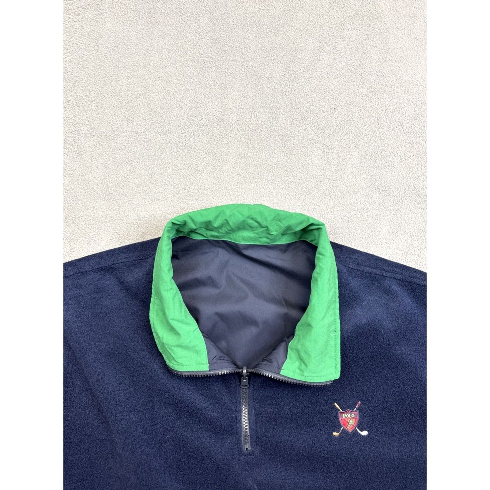 VINTAGE Ralph Lauren Polo Golf Reversible Pullover Windbreaker 