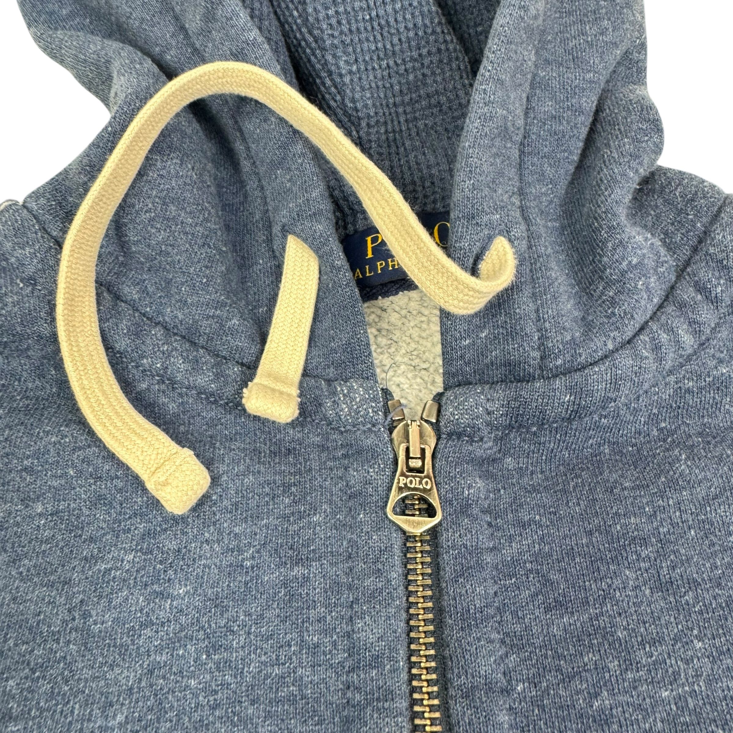 Japanese Brand × Polo Ralph Lauren Polo Ralph Lauren Men's blue Cotton Fleece Full Zip Hoodie M Size US M / EU 48-50 / 2 - 3 Thumbnail
