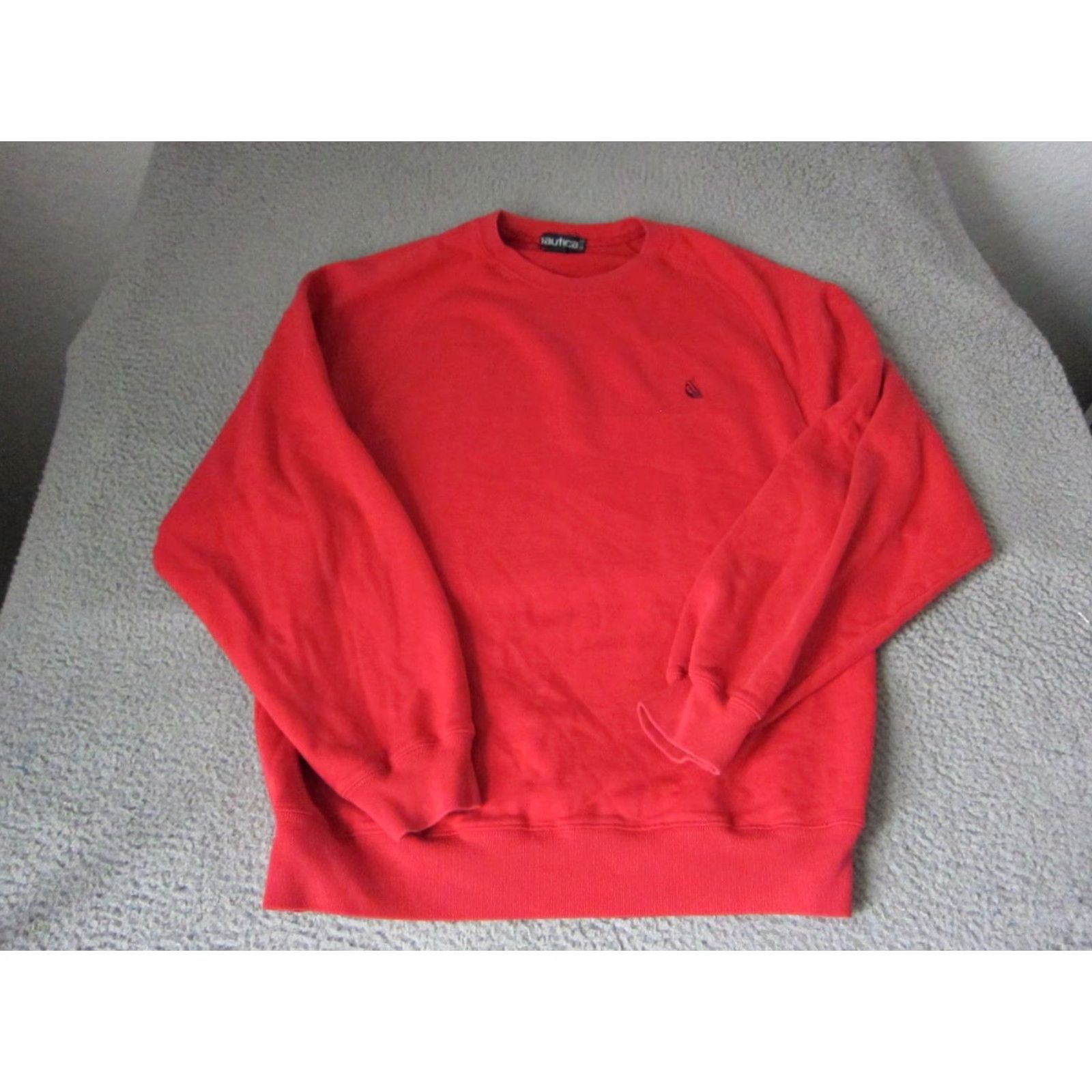 Nautica VINTAGE Nautica Sweater Mens Pullover Crew Neck Long Sleeve Knit 90s Logo Purple L Size US L / EU 52-54 / 3 - 2 Thumbnail
