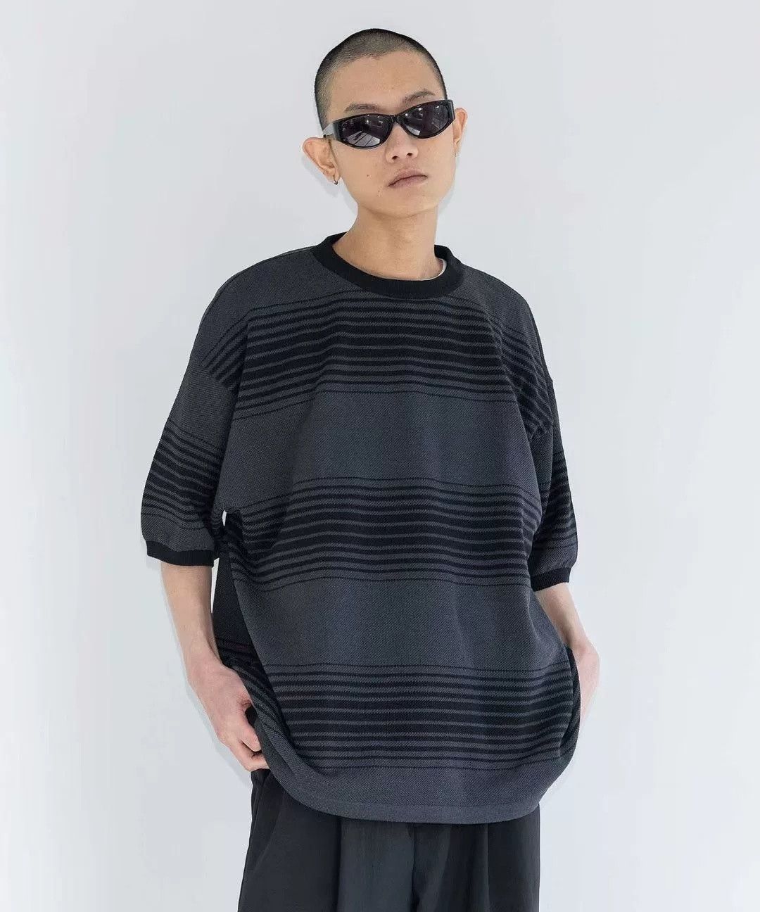 Nanamica NANAMICA × MONKEY TIME Striped Knit Tee Size US S / EU 44-46 / 1 - 4 Thumbnail