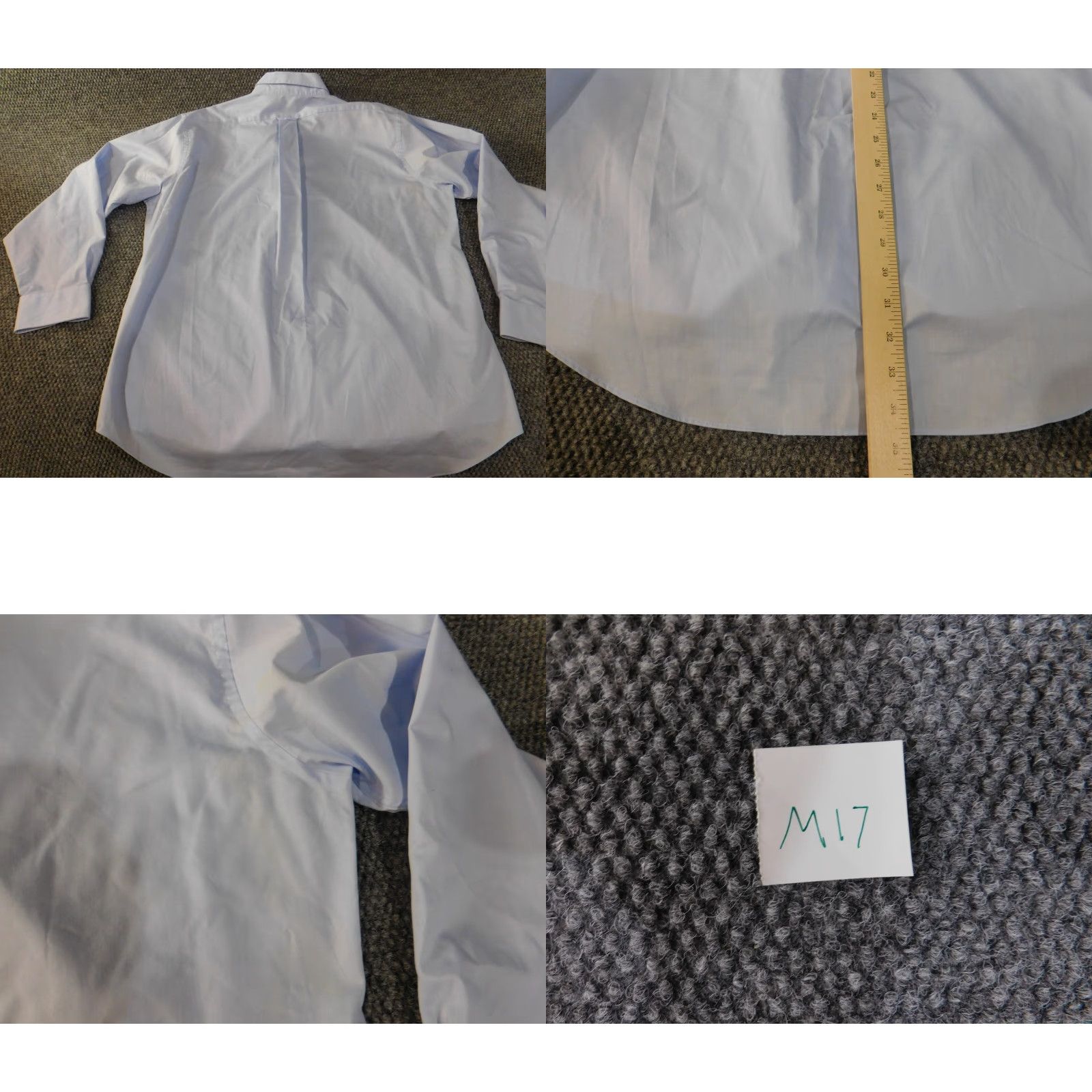 Izod Izod Dress Shirt Mens 17 blue Regular Button-Down Collared Twill Cotton Non-Iron Classic Vintage: No Size US XL / EU 56 / 4 - 9 Thumbnail