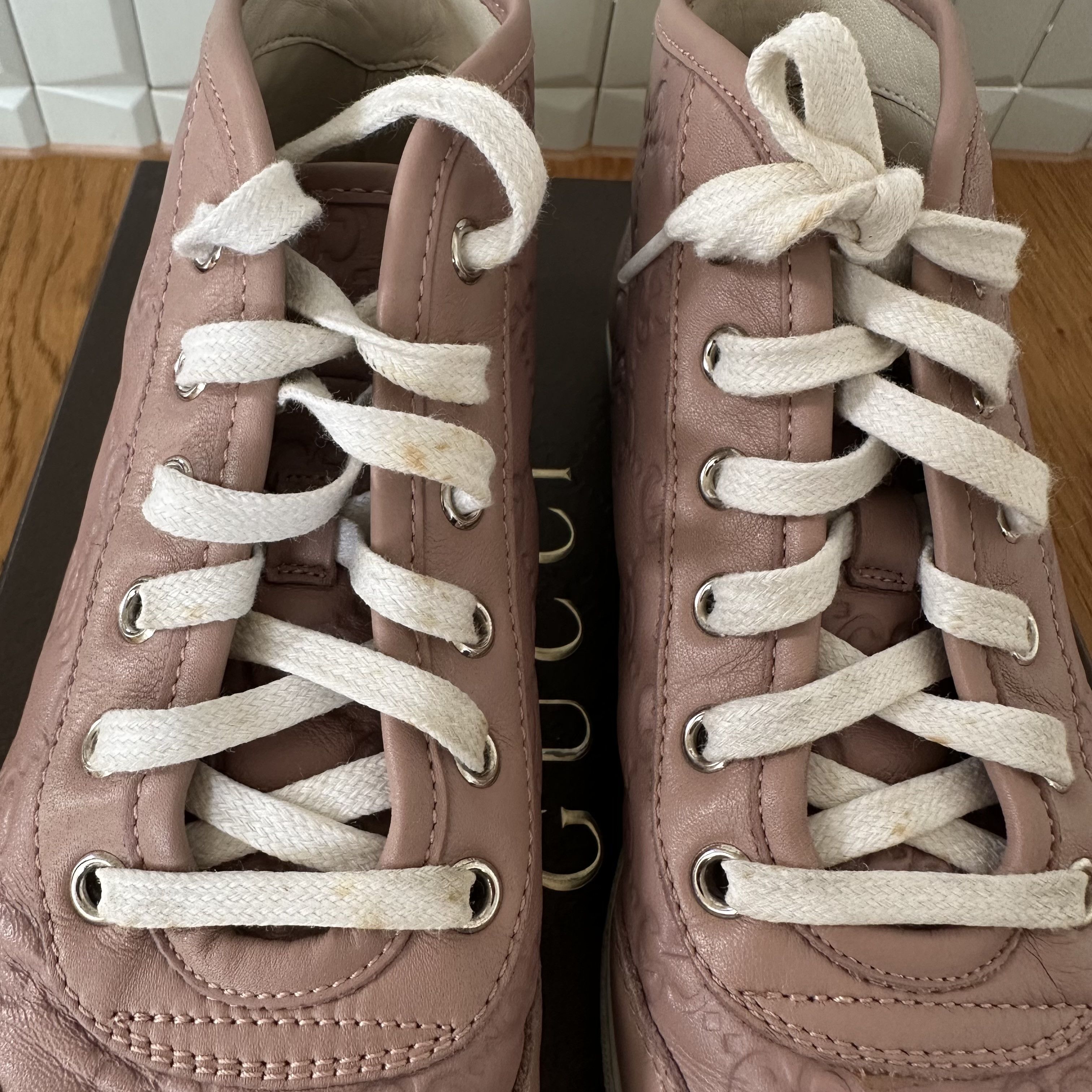 Gucci GUCCI Guccissima GG leather high top Sneakers Size US 6.5 / IT 36.5 - 5 Thumbnail