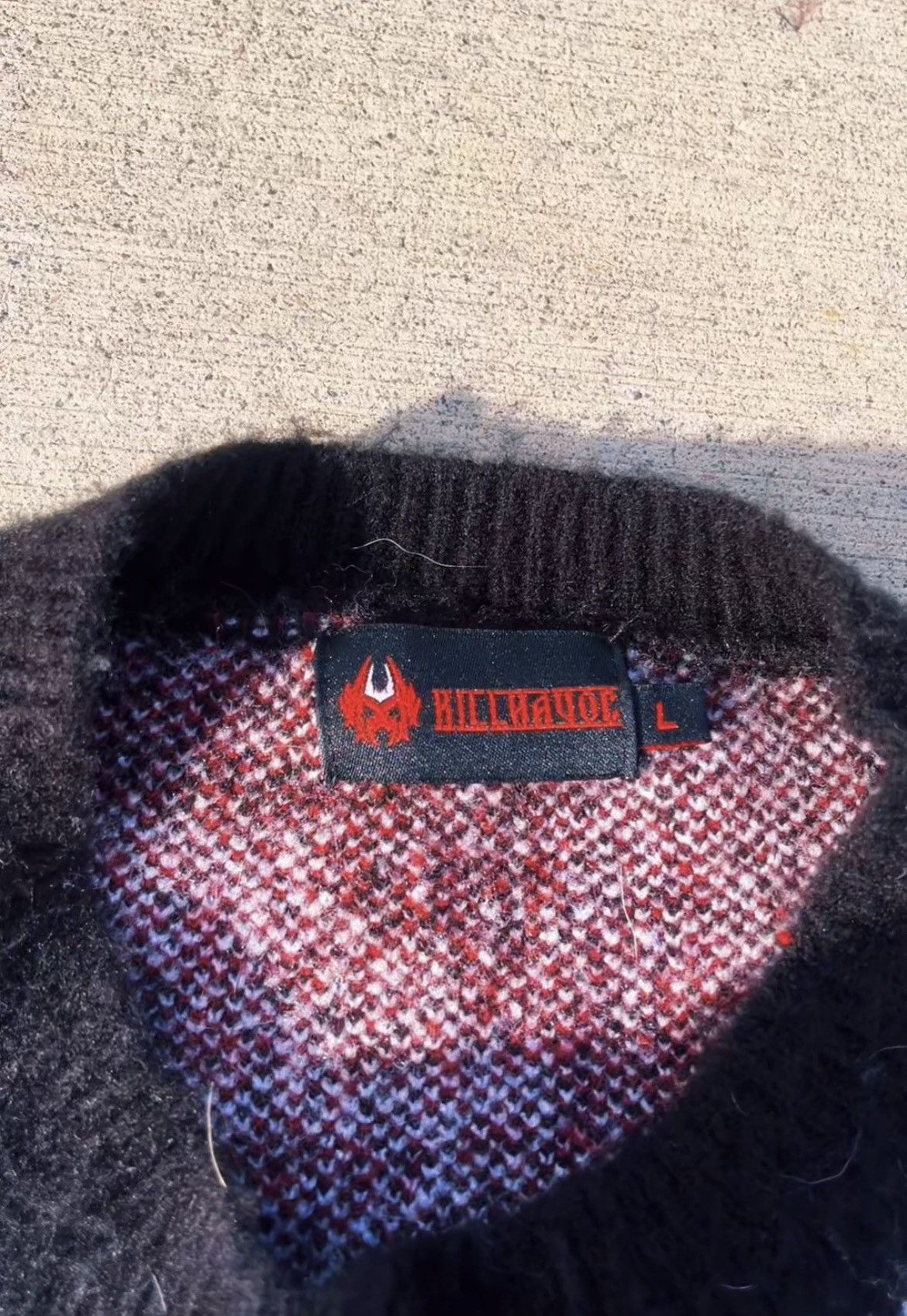 Designer × If Six Was Nine KILLHAVOC cropped skull mohair sweater Size US M / EU 48-50 / 2 - 6 Thumbnail