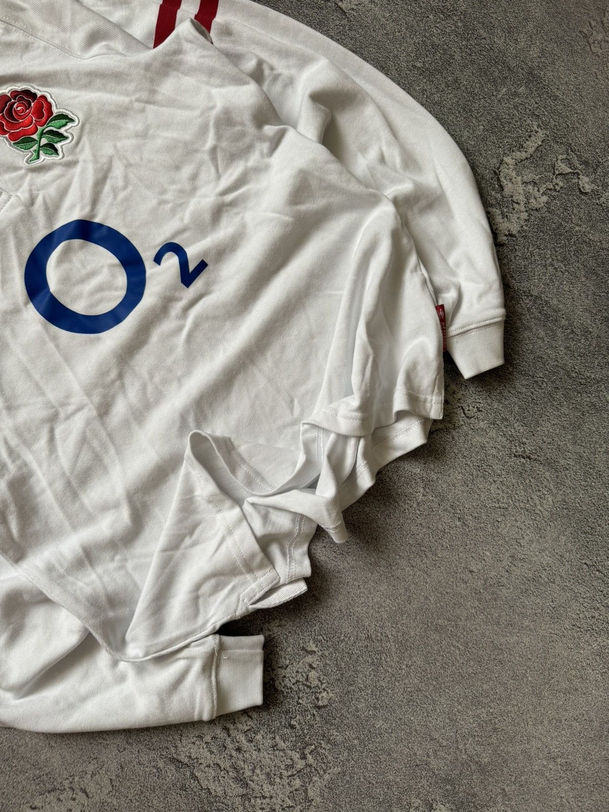 Umbro × Vintage Umbro M Wmns England 🏴󠁧󠁢󠁥󠁮󠁧󠁿 rugby polo long sleeve soccer tee Size M / US 6-8 / IT 42-44 - 3 Thumbnail