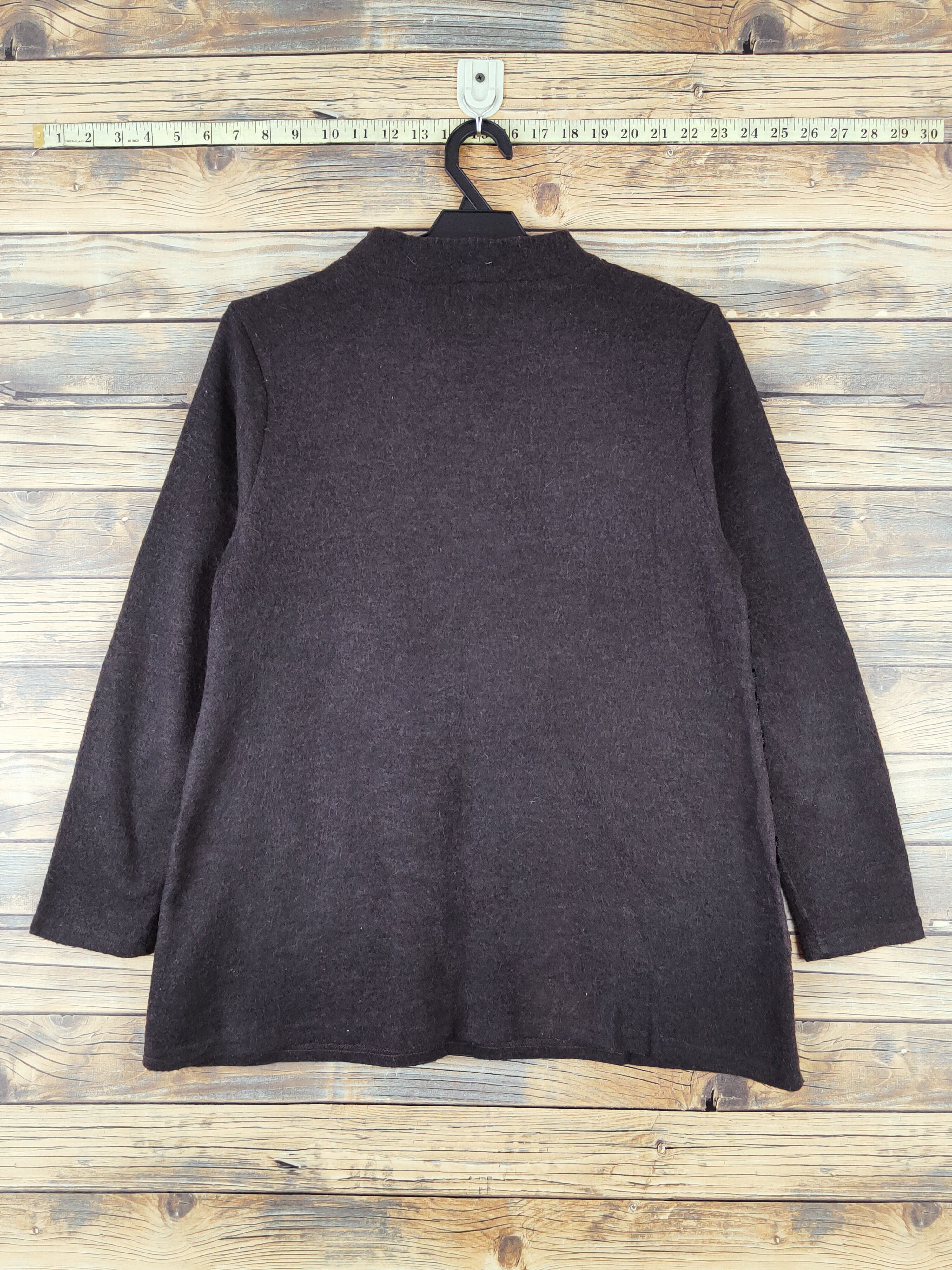 Homespun Knitwear × Japanese Brand × Vintage Japanese Brand Dark Gray Knitwear Blouses #W984 Size M / US 6-8 / IT 42-44 - 7 Thumbnail