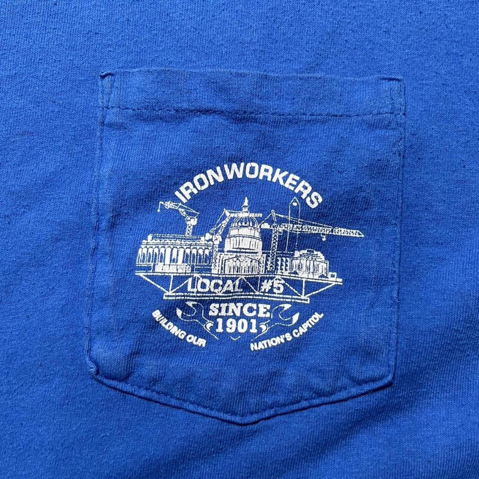 Other Vintage Iron Workers Union Local 5 Middle Class Shirt Size US XXL / EU 58 / 5 - 4 Thumbnail