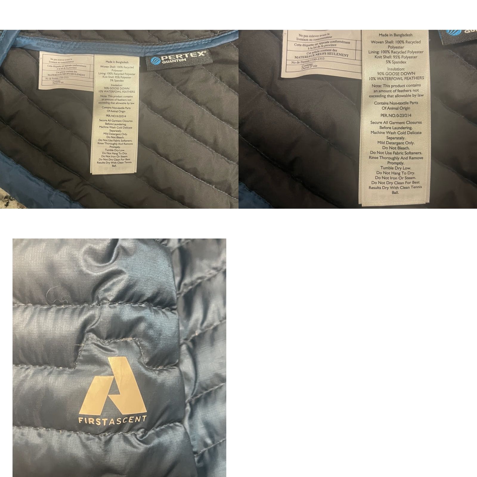 Eddie Bauer Eddie Bauer First Ascent Puffer Jacket Womens Blue EB800 Premium Goose Down Regular M Nylon Down Size M / US 6-8 / IT 42-44 - 8 Thumbnail