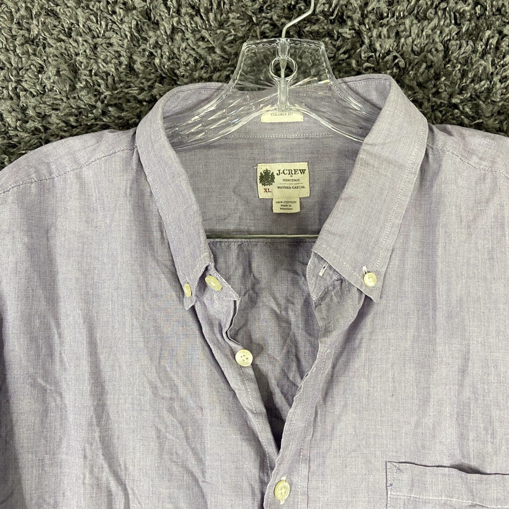 J.Crew VINTAGE J.CREW Shirt Men Adult XL Purple Button-Up Long Sleeve Size US XL / EU 56 / 4 - 5 Thumbnail