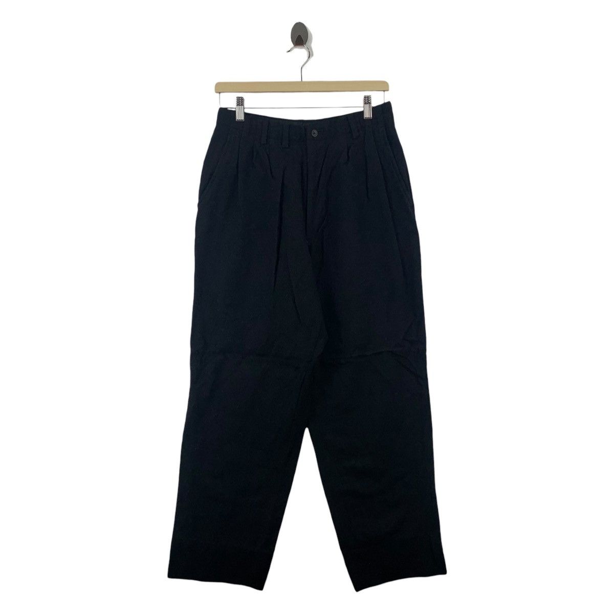 Issey Miyake × Japanese Brand × Tete Homme Vintage TETE HOMME issey miyake baggy wide wool pants Size US 28 / EU 44 - 1 Thumbnail