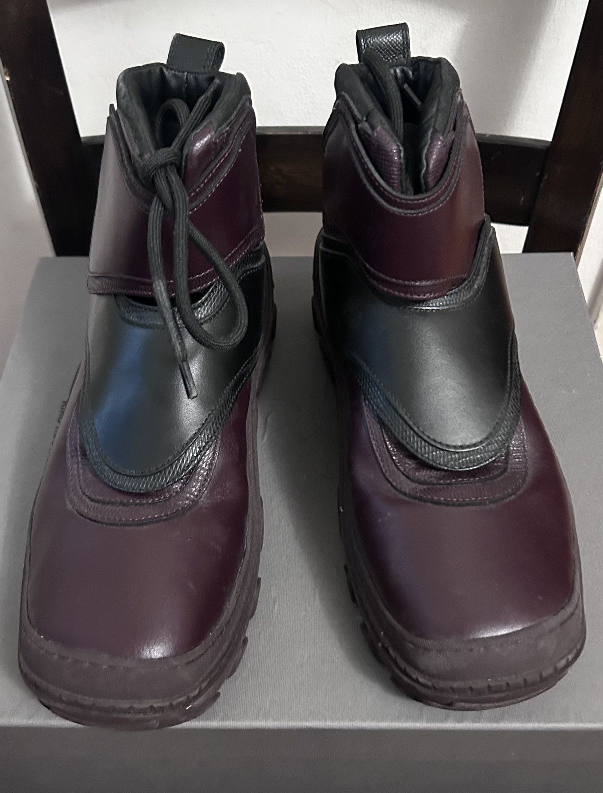 Kiko Kostadinov Kiko Kostadinov Burgundy Tonkin Boots Size US 9 / EU 42 - 1 Thumbnail