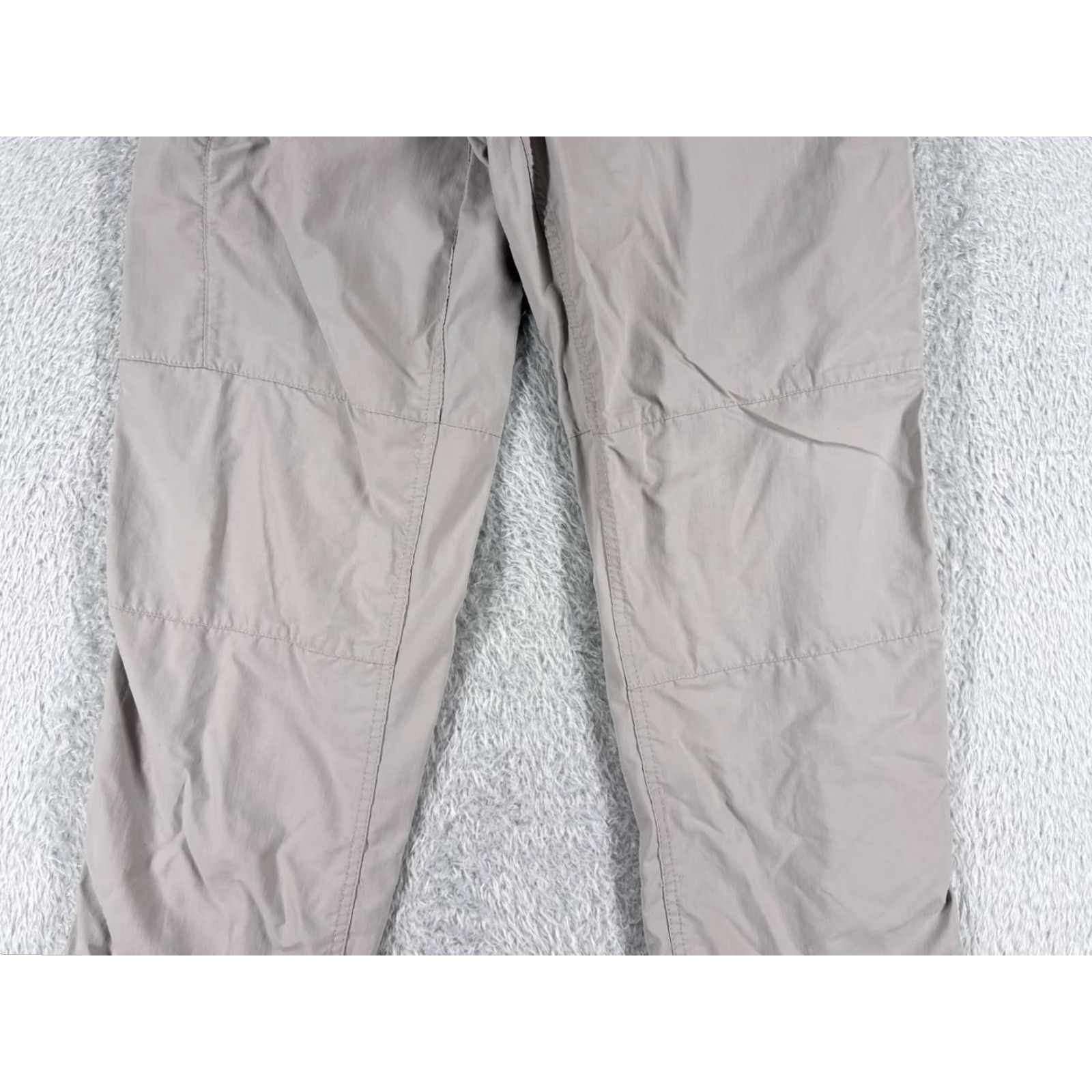 Vintage Kirkland Pants Women Medium Gray Nylon Cargo Straight Leg 32x30 Regular Size 32" / US 10 / IT 46 - 3 Thumbnail