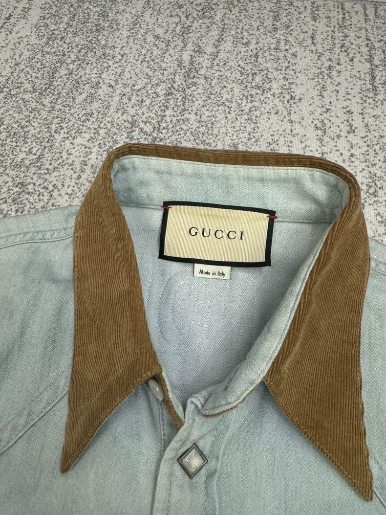 Gucci GucciCat embroidered shirt jacket 2503-Nextarrow Size US M / EU 48-50 / 2 - 2 Thumbnail