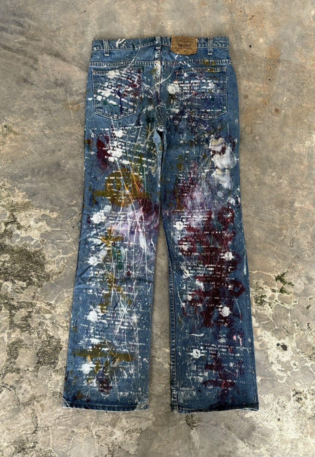 Levi's Vintage Clothing Vintage Levis Orange Tab 517 Painter Art Denim Size US 34 / EU 50 - 1 Thumbnail