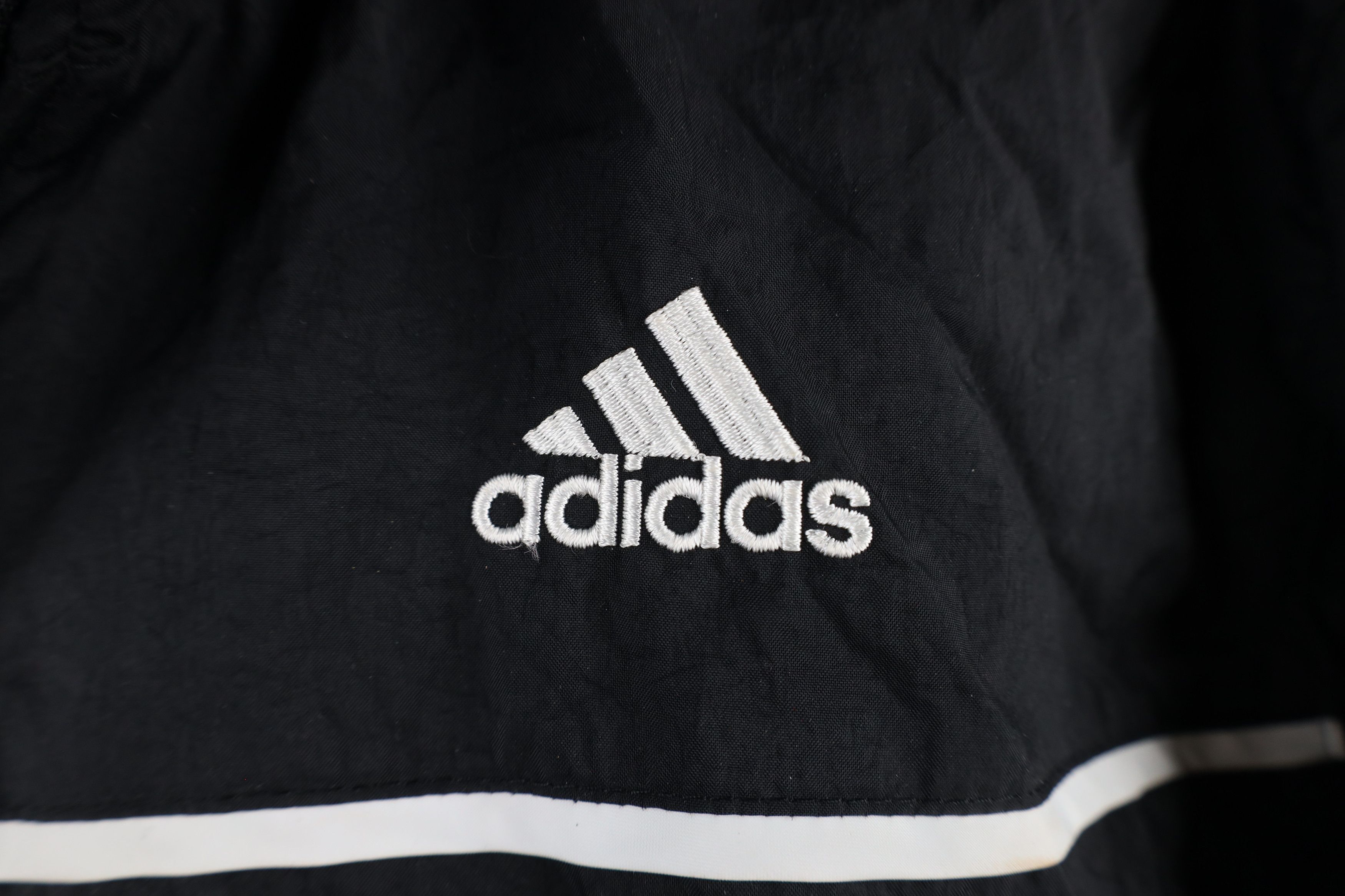 Adidas × Vintage Vintage Adidas Striped Lined Full Zip Windbreaker Jacket Size US M / EU 48-50 / 2 - 4 Thumbnail